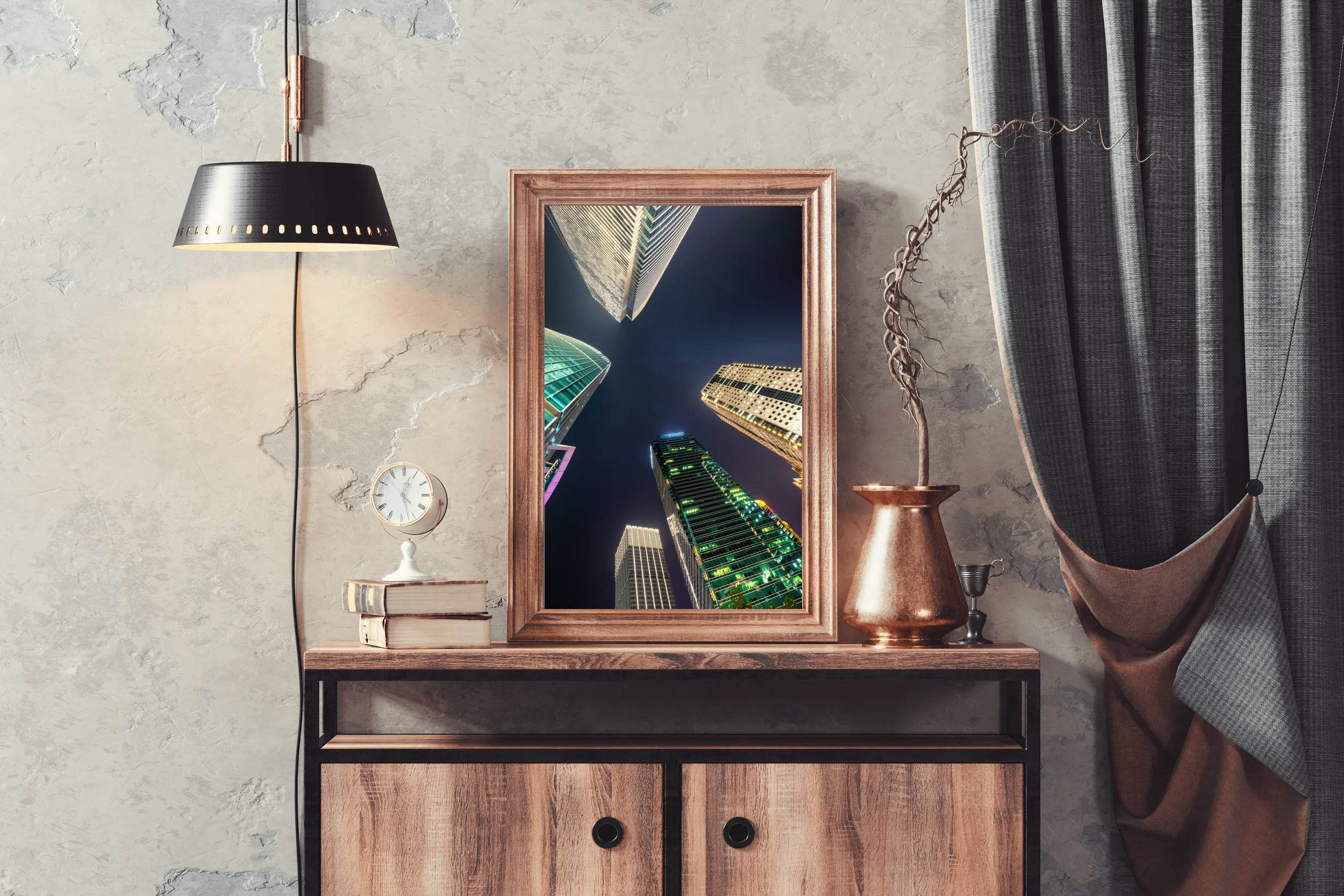 Illuminated Urban Heights Wall Art - beink online art store