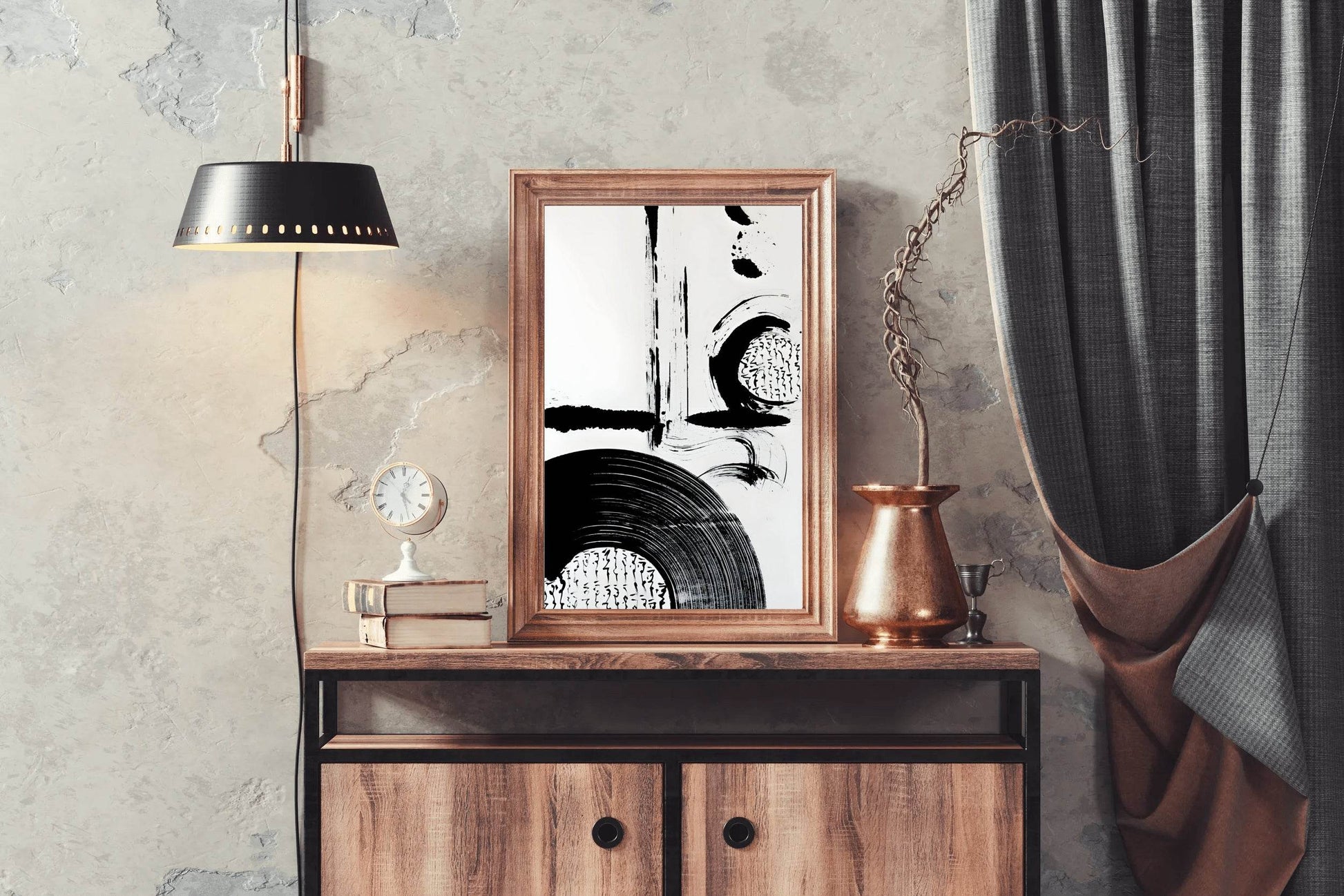 Ink Blot and Circular Dance Modern Wall Art - beink online art store