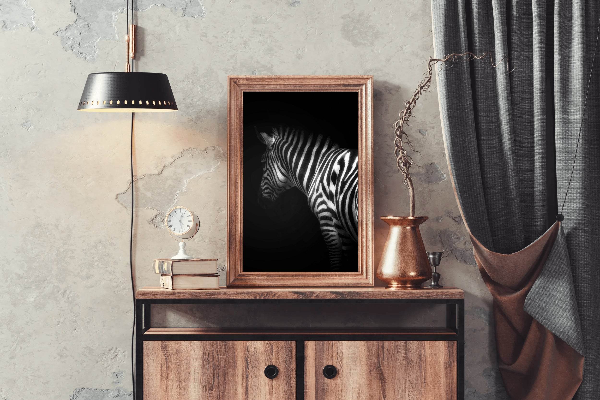 Zebra Black & White Wall Art - beink online art store