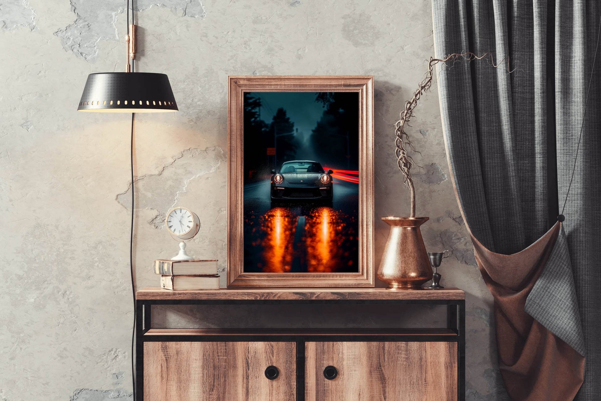 Dark Green Porsche 911 RS Wall Art - beink online art store