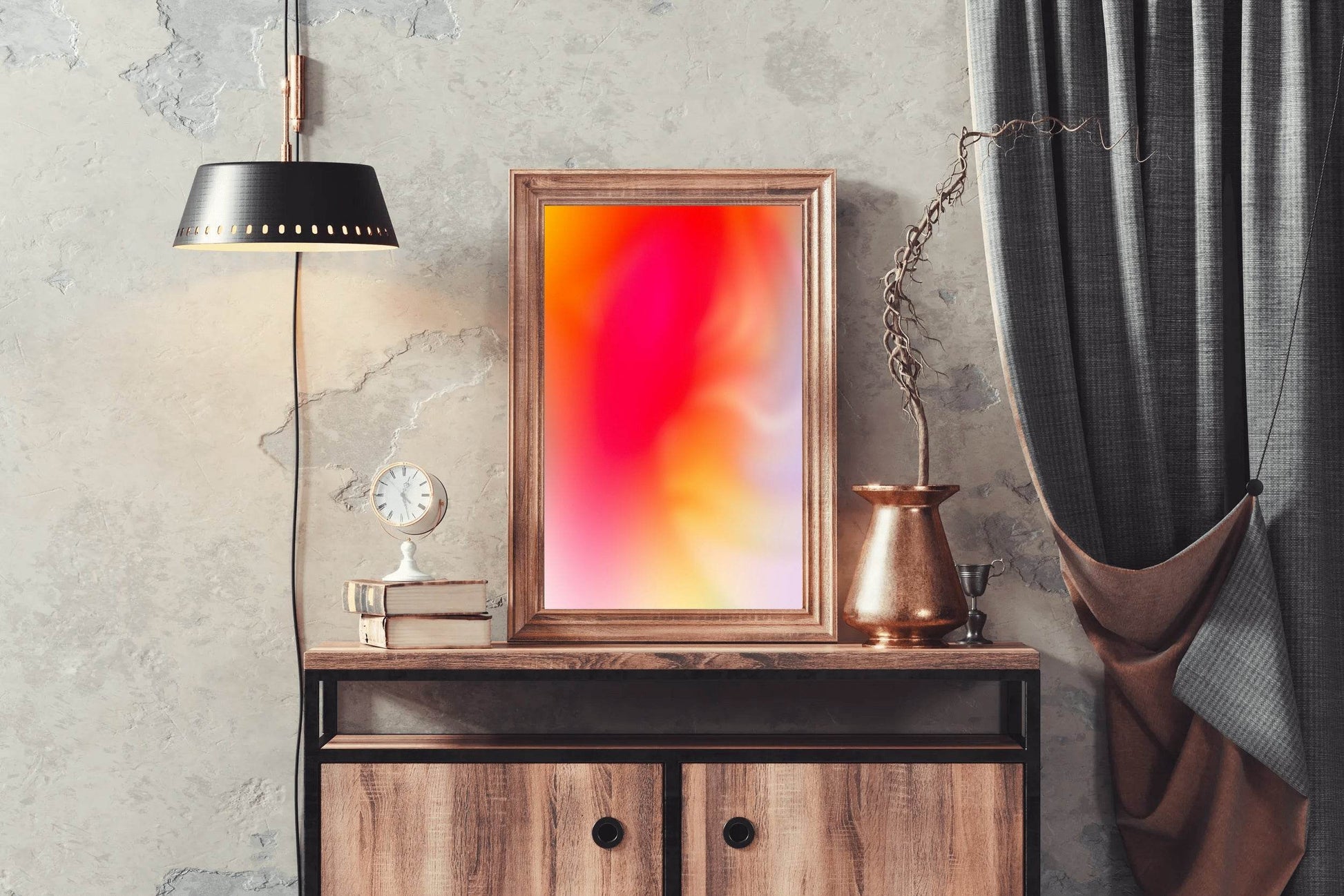 Fire Color Background Abstract Wall Art - beink online art store