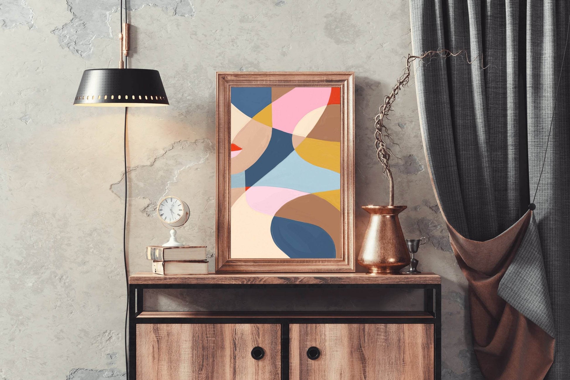Abstract Colorful Wallpaper Wall Art - beink online art store
