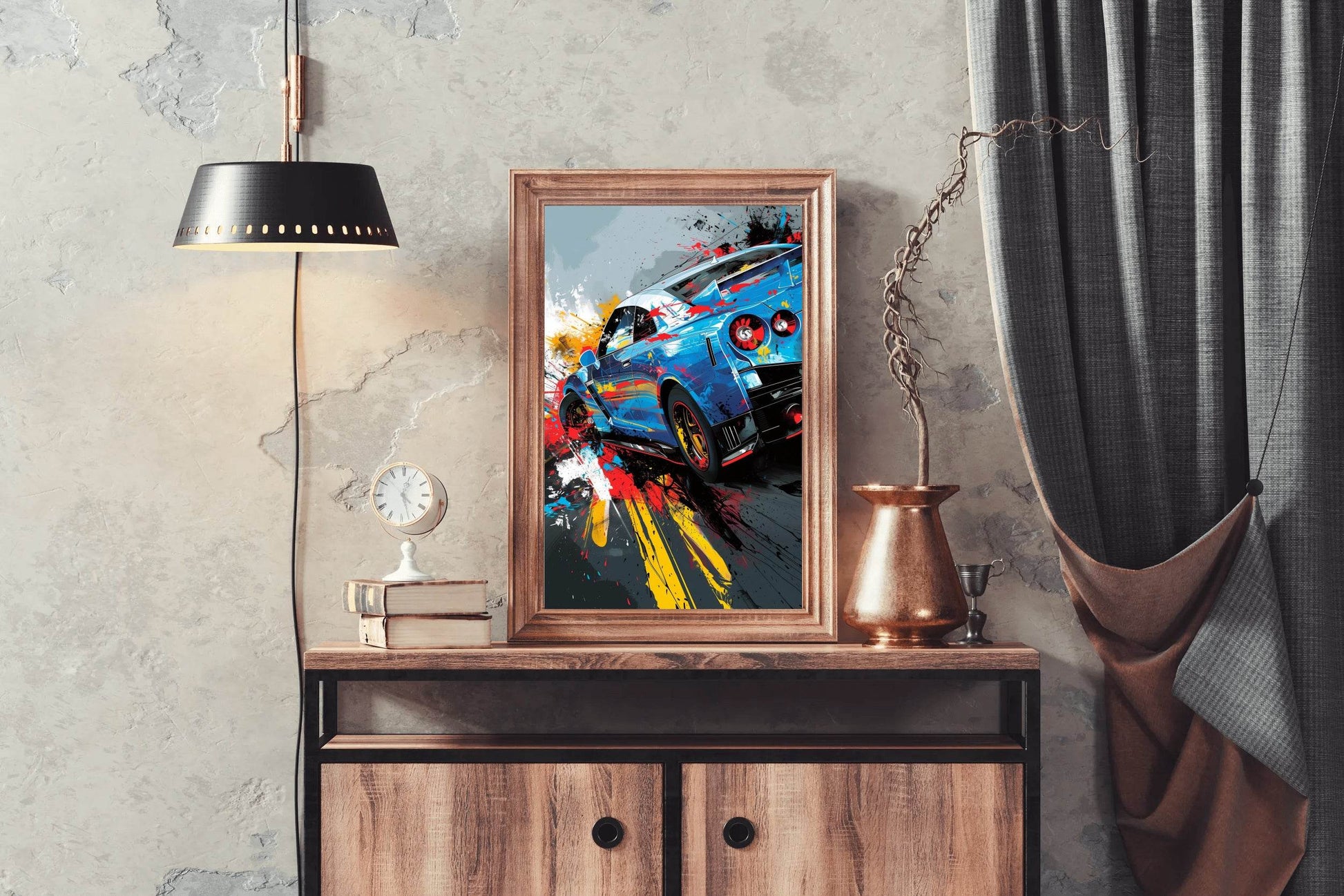 Nissan GTR Graffiti Street Wall Art - beink online art store