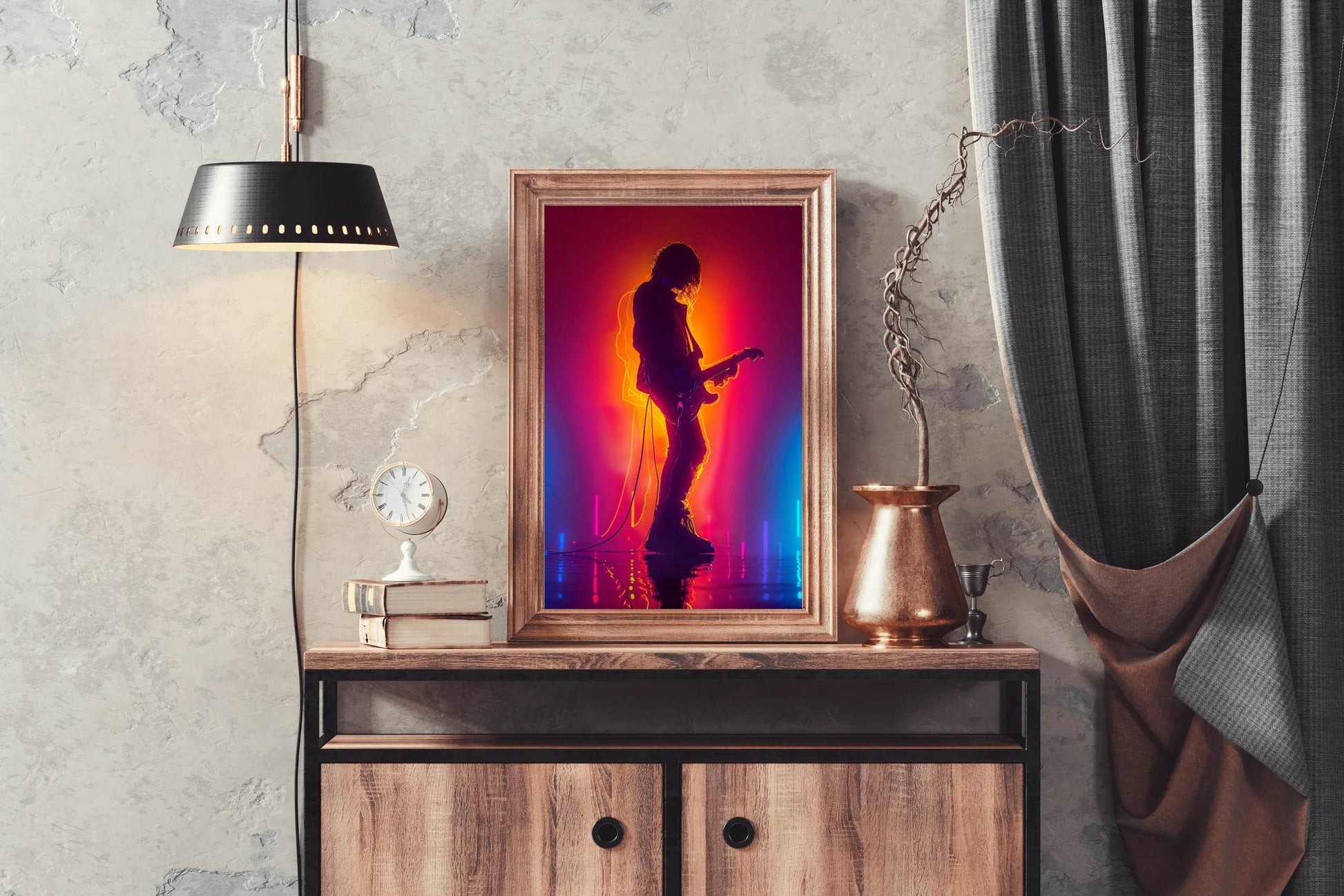 Guitarist In Concert Wall Art - beink online art store