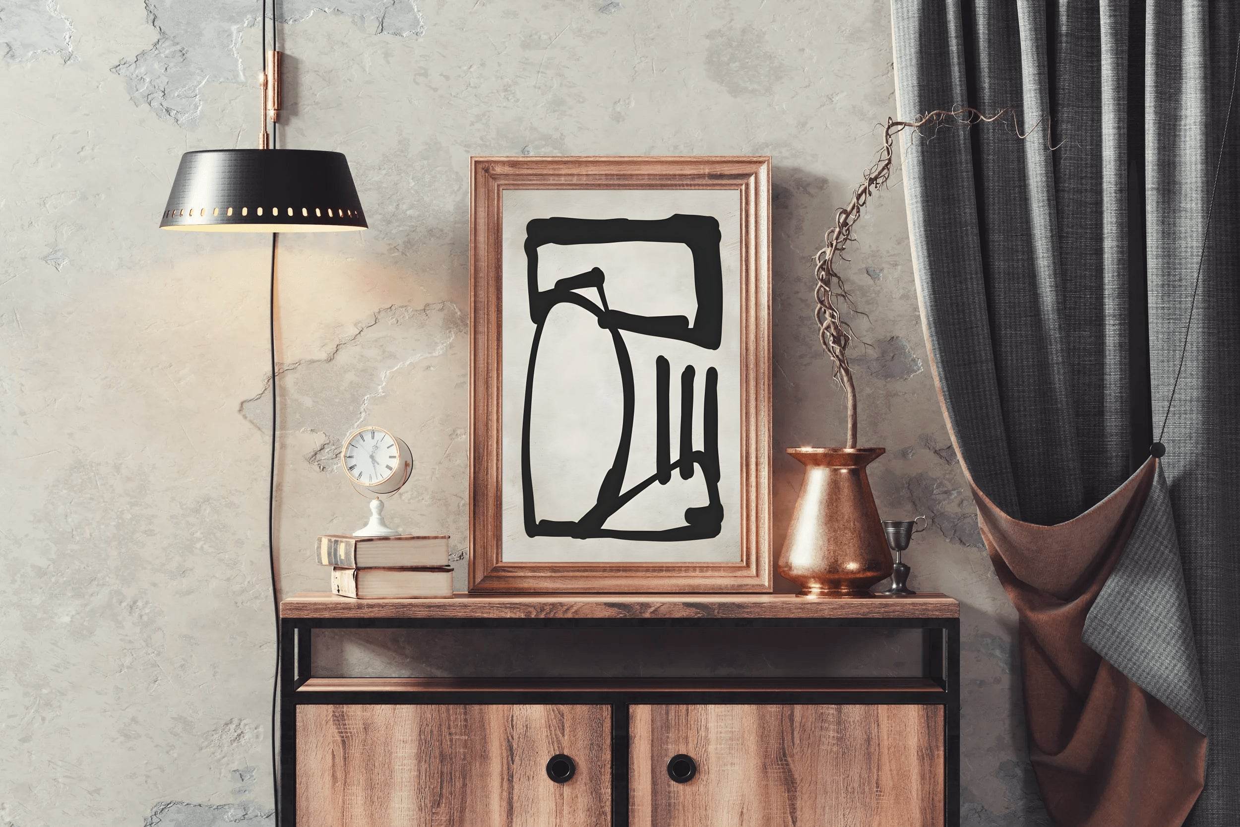 Geometric Glimpse Modern Wall Art - beink online art store