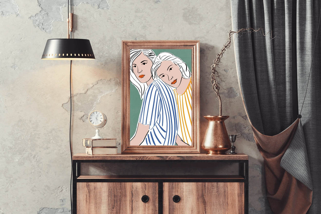 Contemporary Female Wall Art - beink online art store