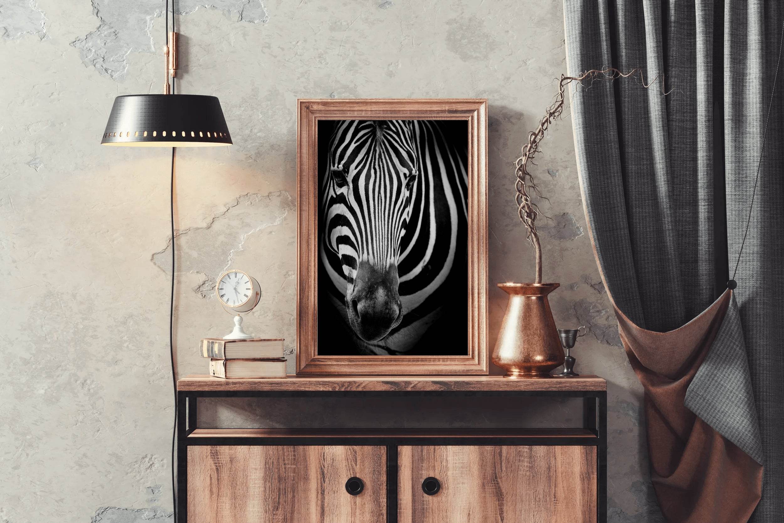Zebra Black & White Wall Art - beink online art store