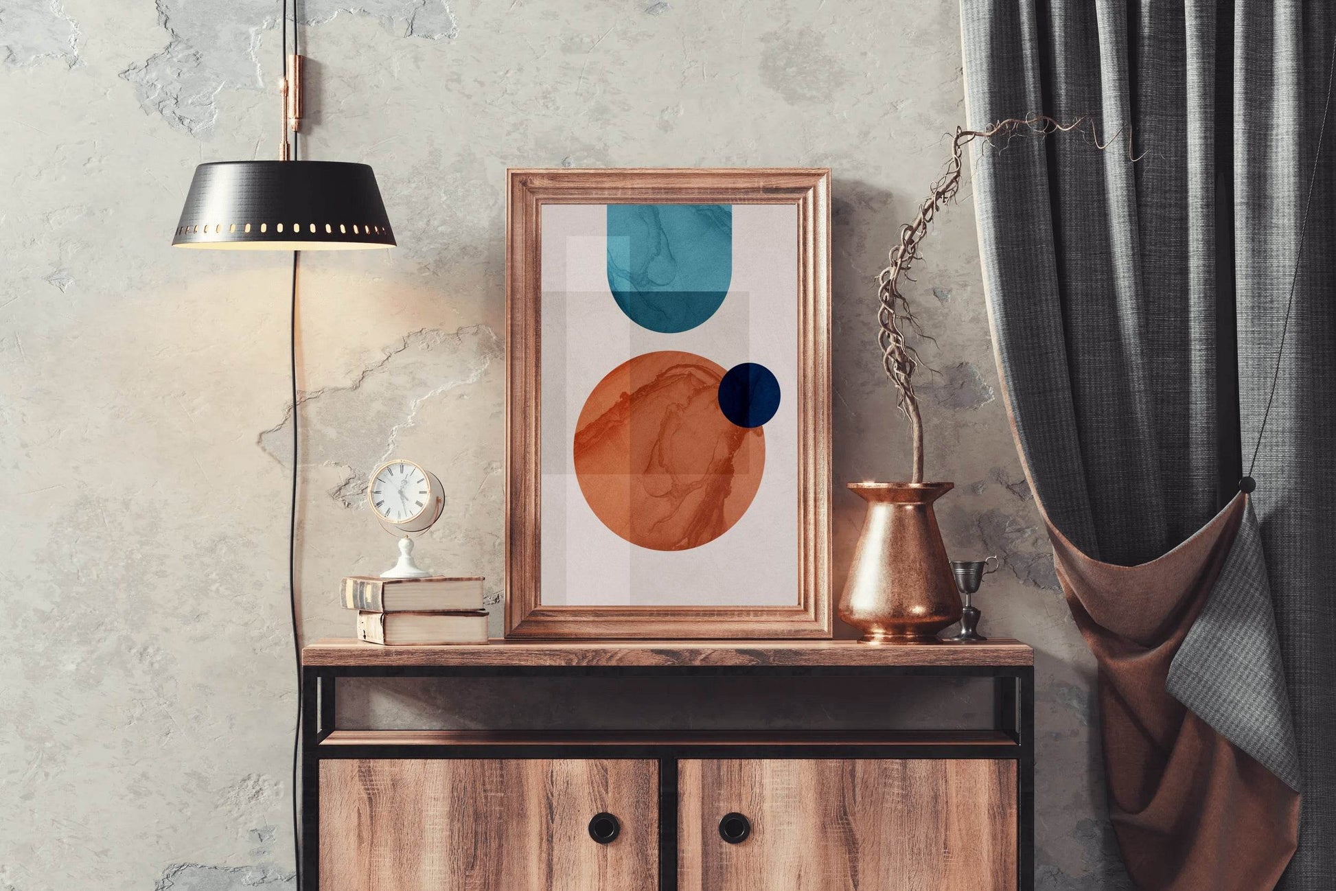 Creative Geomtric Shape Abstract Wall Art - beink online art store