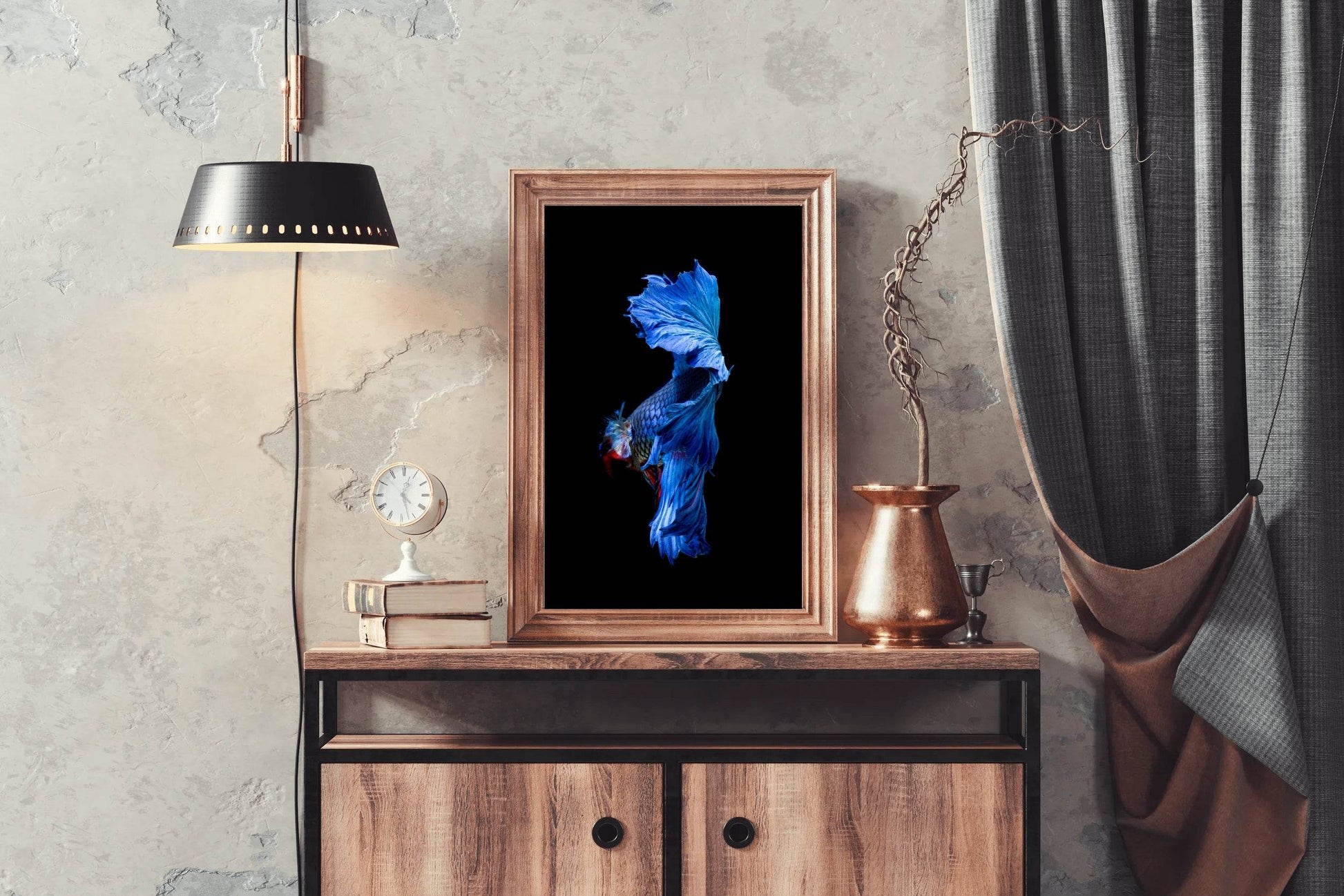 Siamese Fighting Fish Animal Wall Art - beink online art store