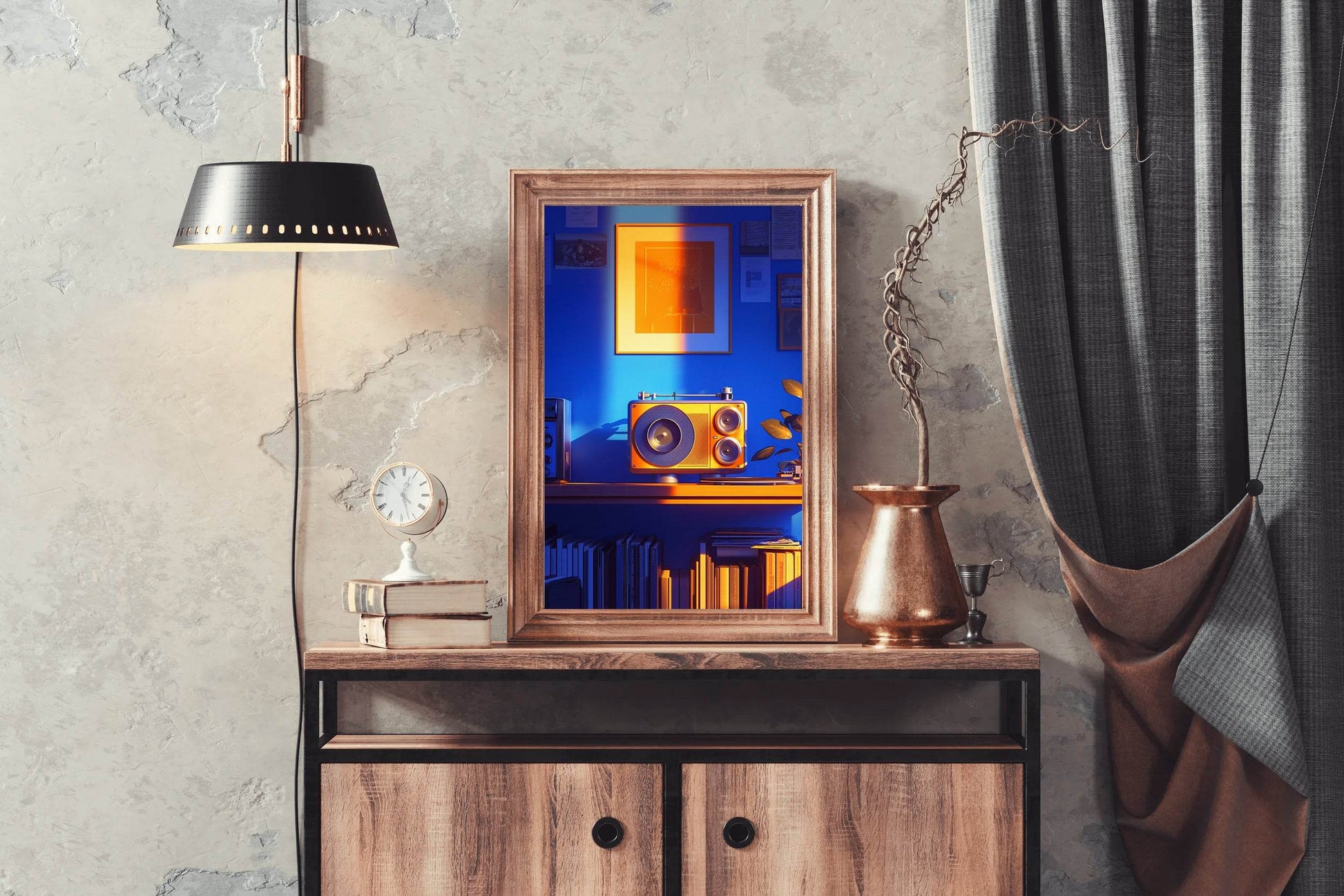 A Wiew Old Tape Recorder Wall Art - beink online art store