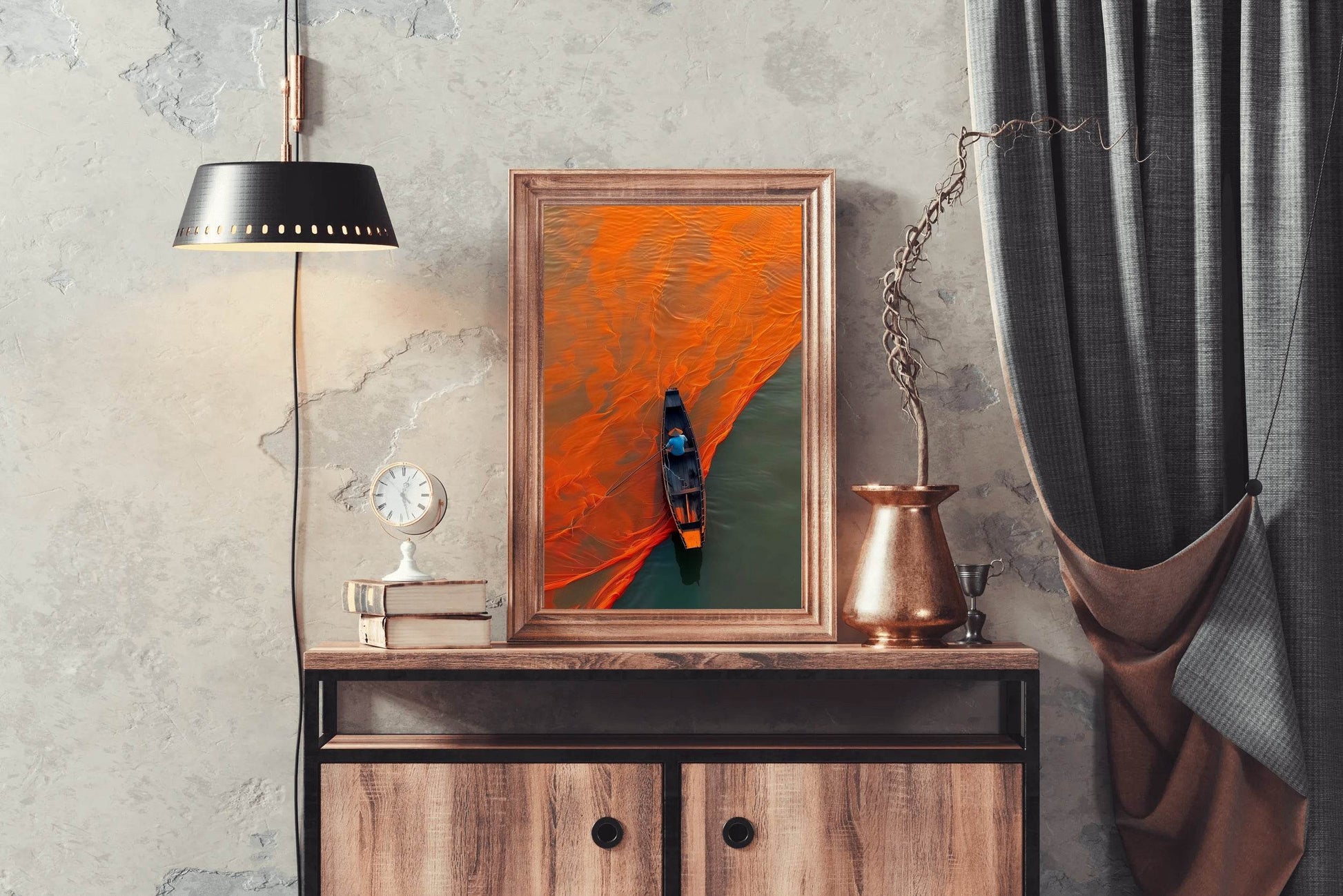 Fishing Boat Wall Art - beink online art store