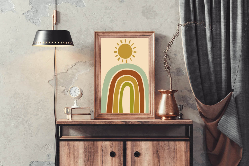 Abstract Rainbow with Sunshine ArtWork - beink online art store