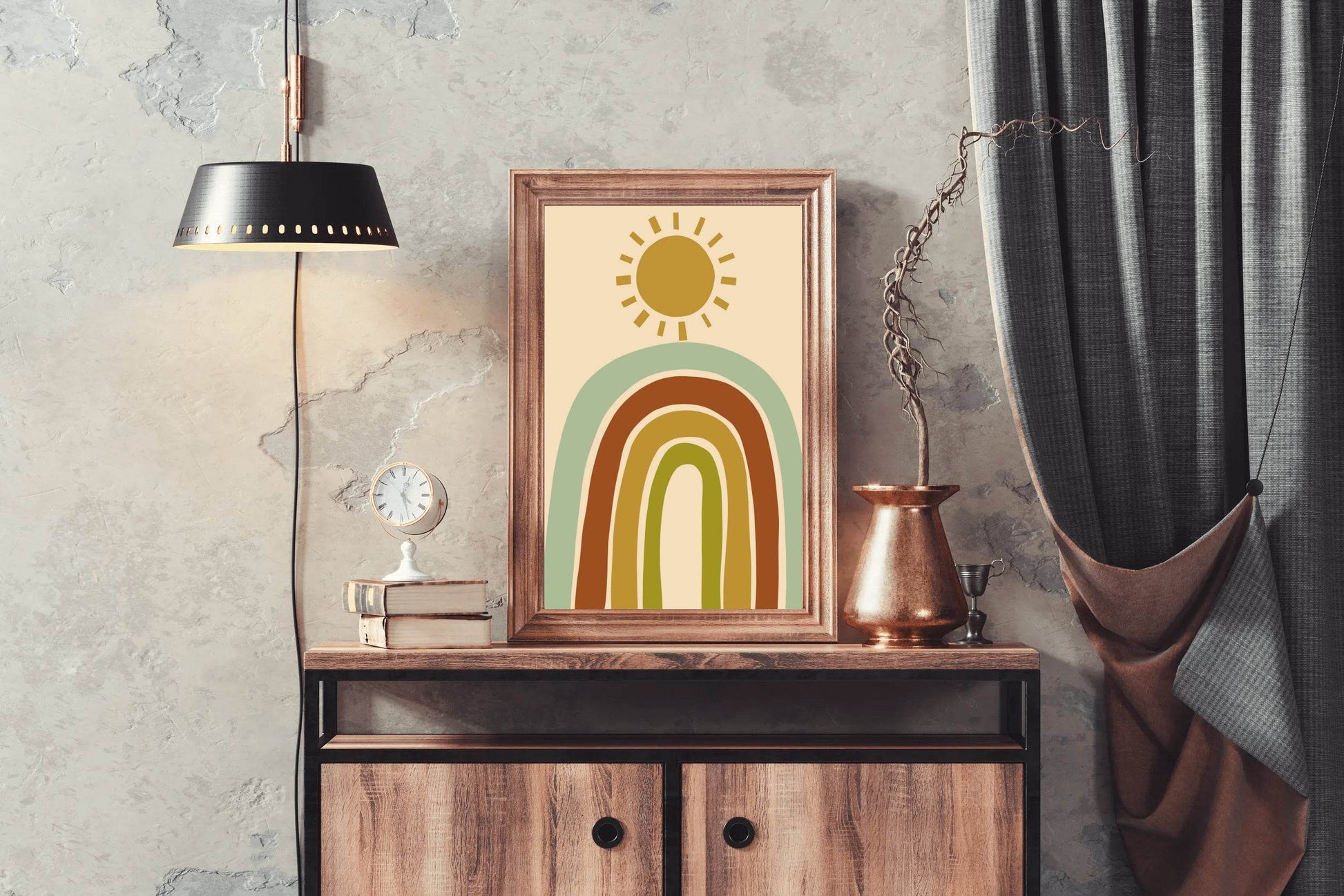 Abstract Rainbow with Sunshine ArtWork - beink online art store