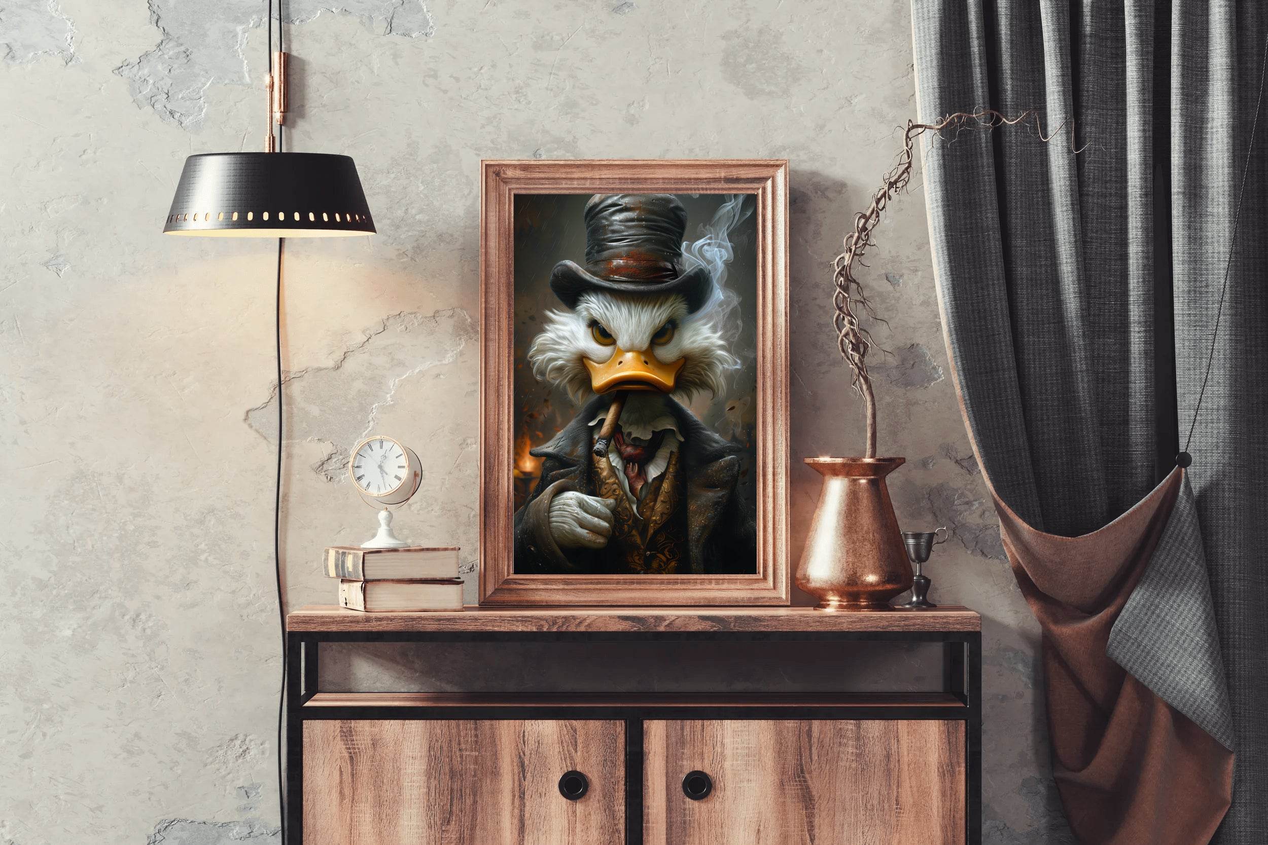Scroodge McDuck, The Shadow Billionaire Wall Art - beink online art store