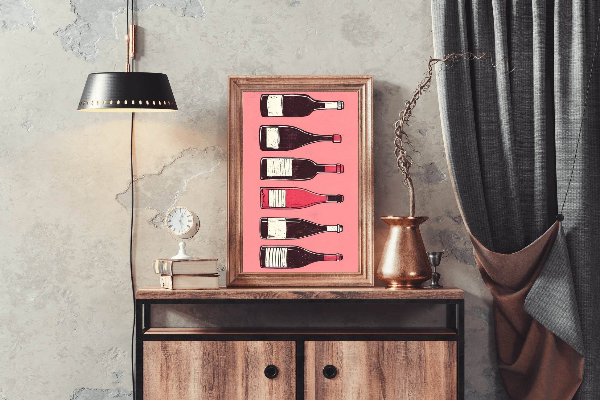 Wine & Cocktail Bottles Wall Art - beink online art store