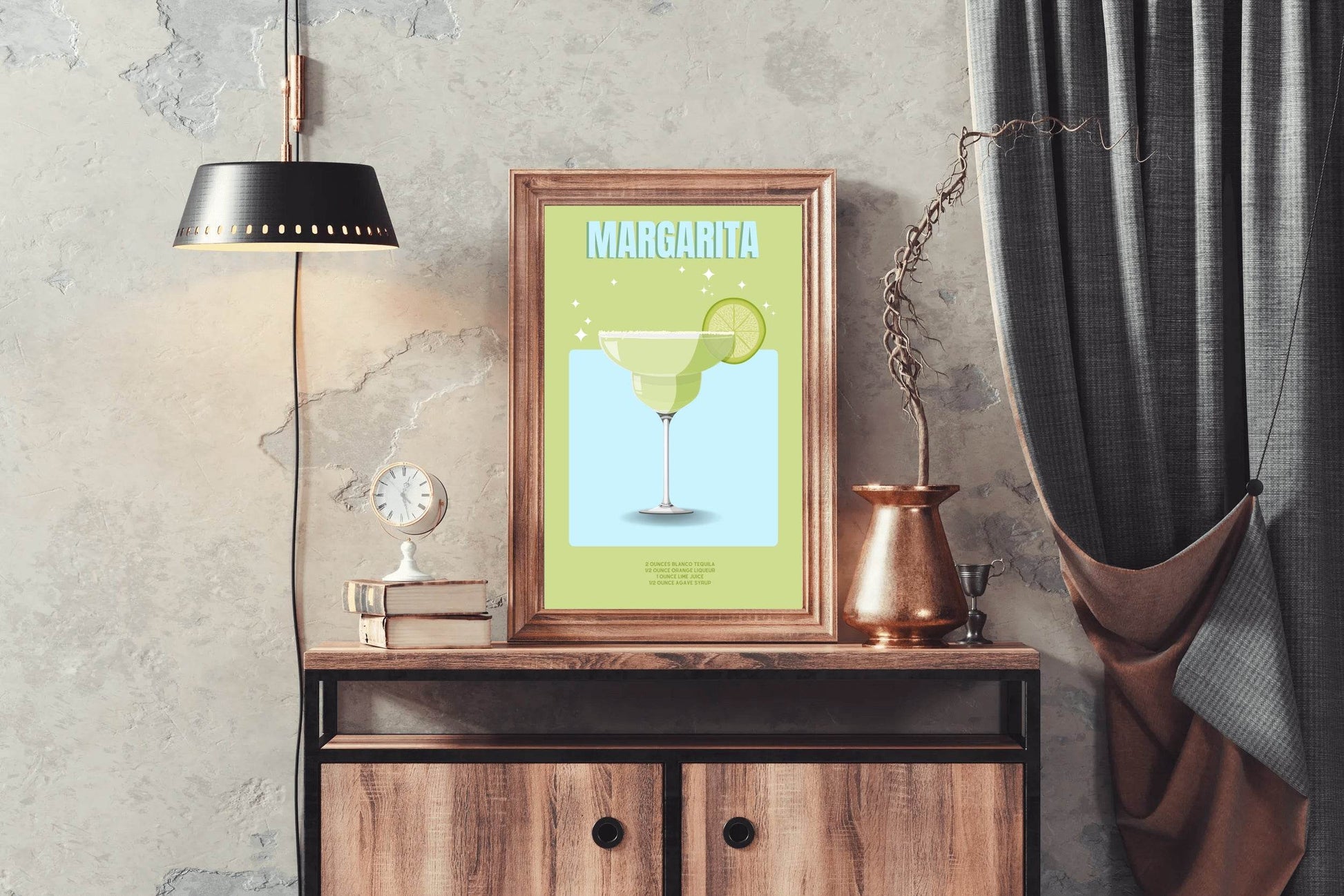 Lemon Margarita Wall Art - beink online art store