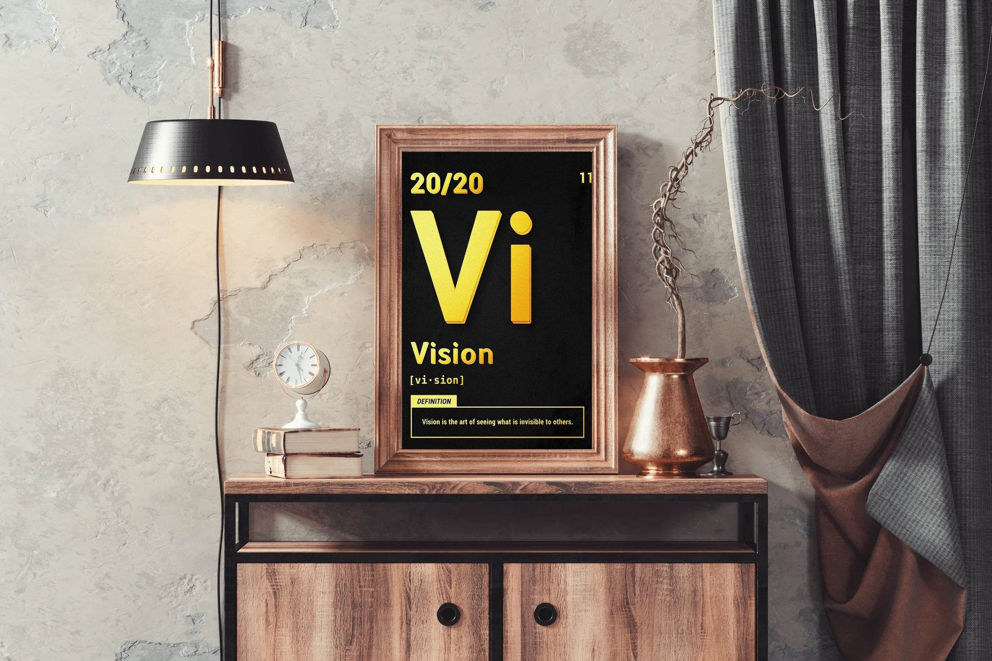 20/20 Vision Rule Motivational Wall Art - beink online art store
