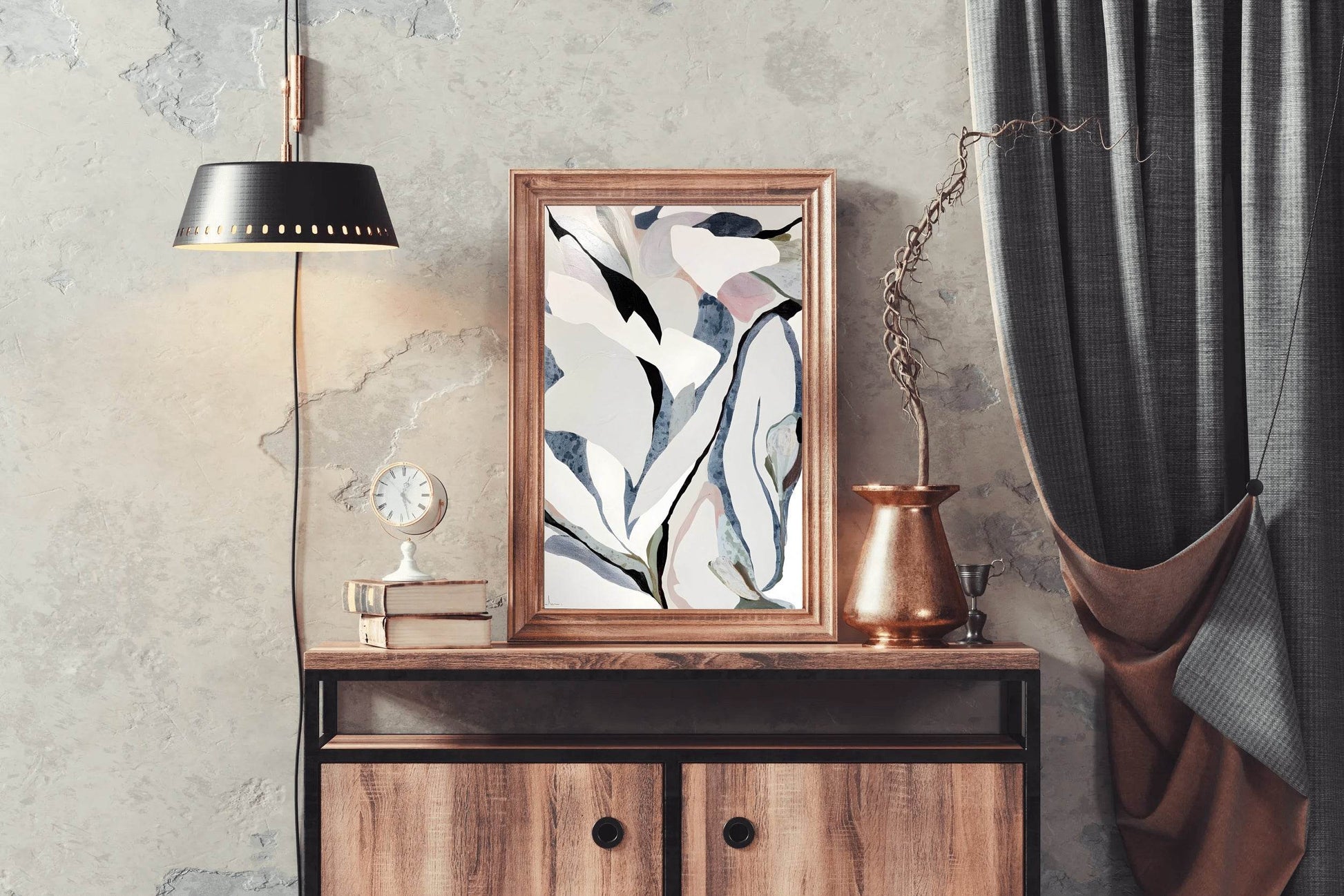 Serene Serenity- Floating Organic Shapes Wall Art - beink online art store