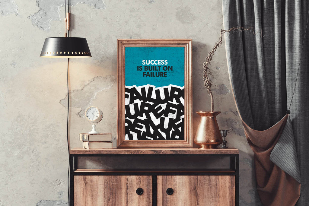 Success Motivational Quote Wall Art - beink online art store