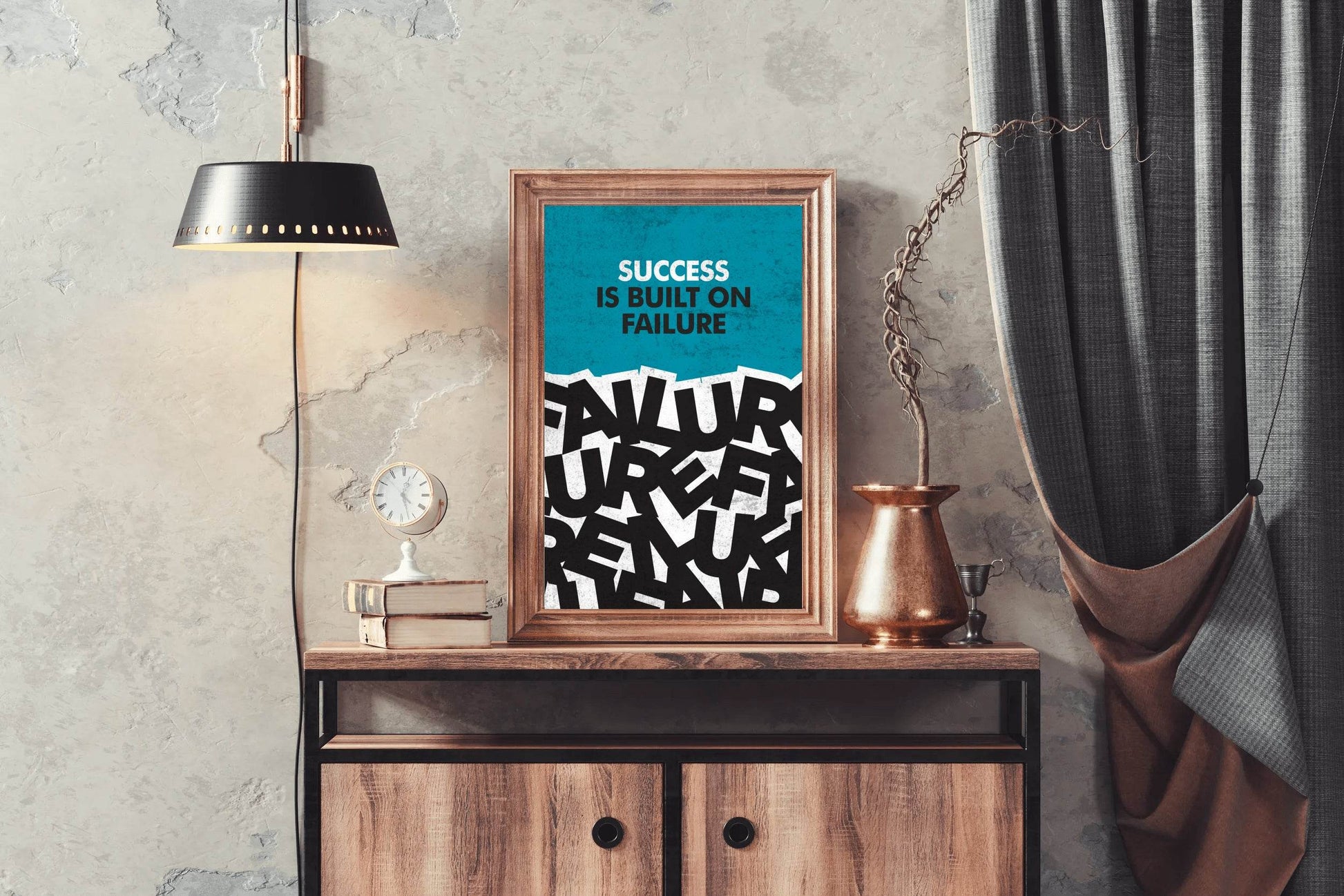 Success Motivational Quote Wall Art - beink online art store