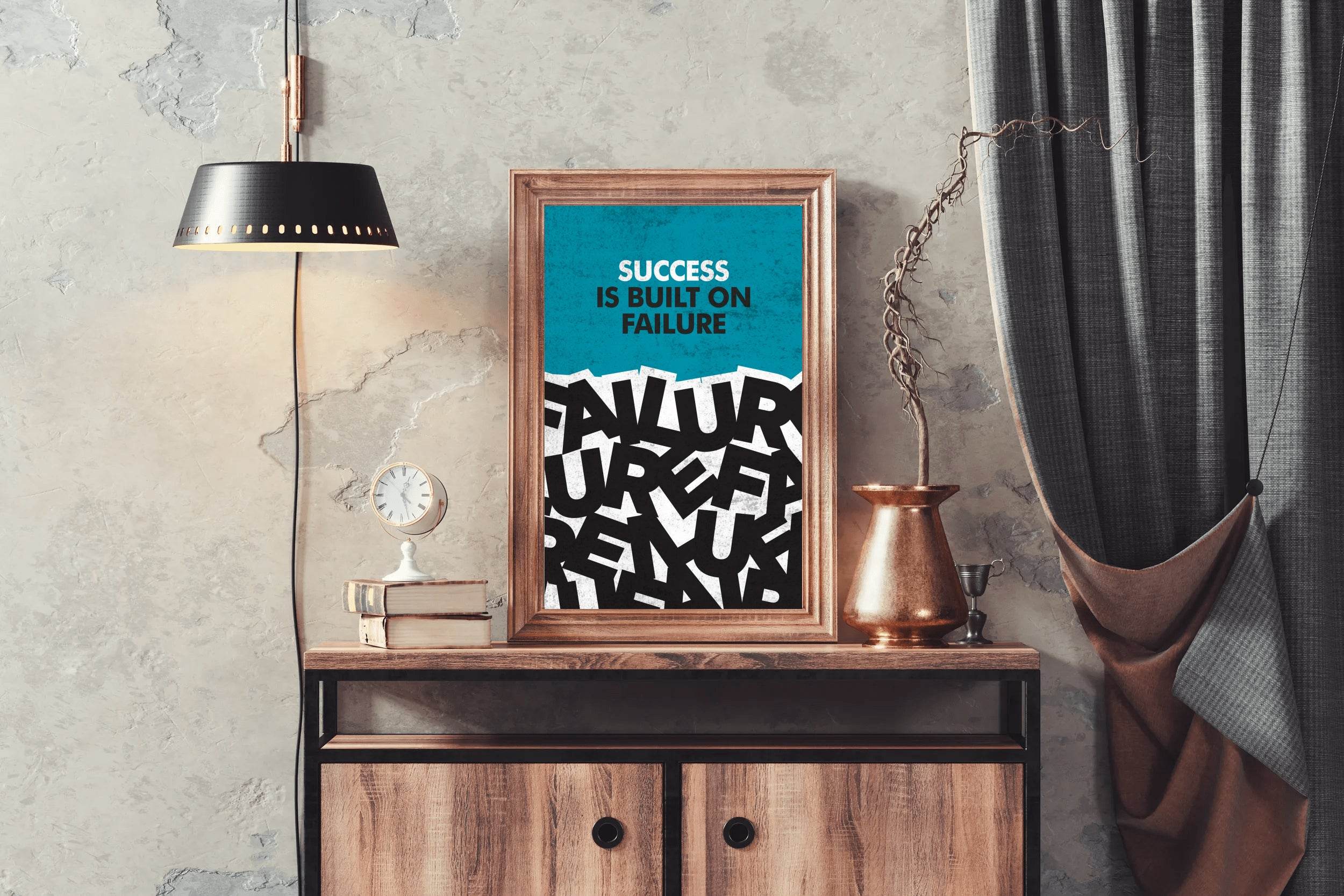 Success Motivational Quote Wall Art - beink online art store