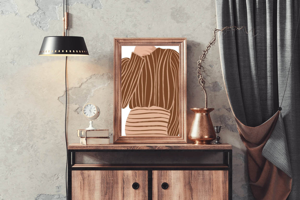 Patterned Women Clothing Wall Art - beink online art store