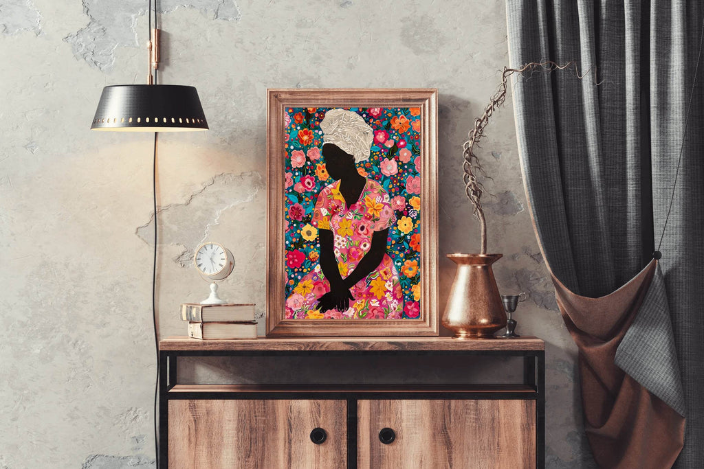 Lady of flower Wall Art - beink online art store