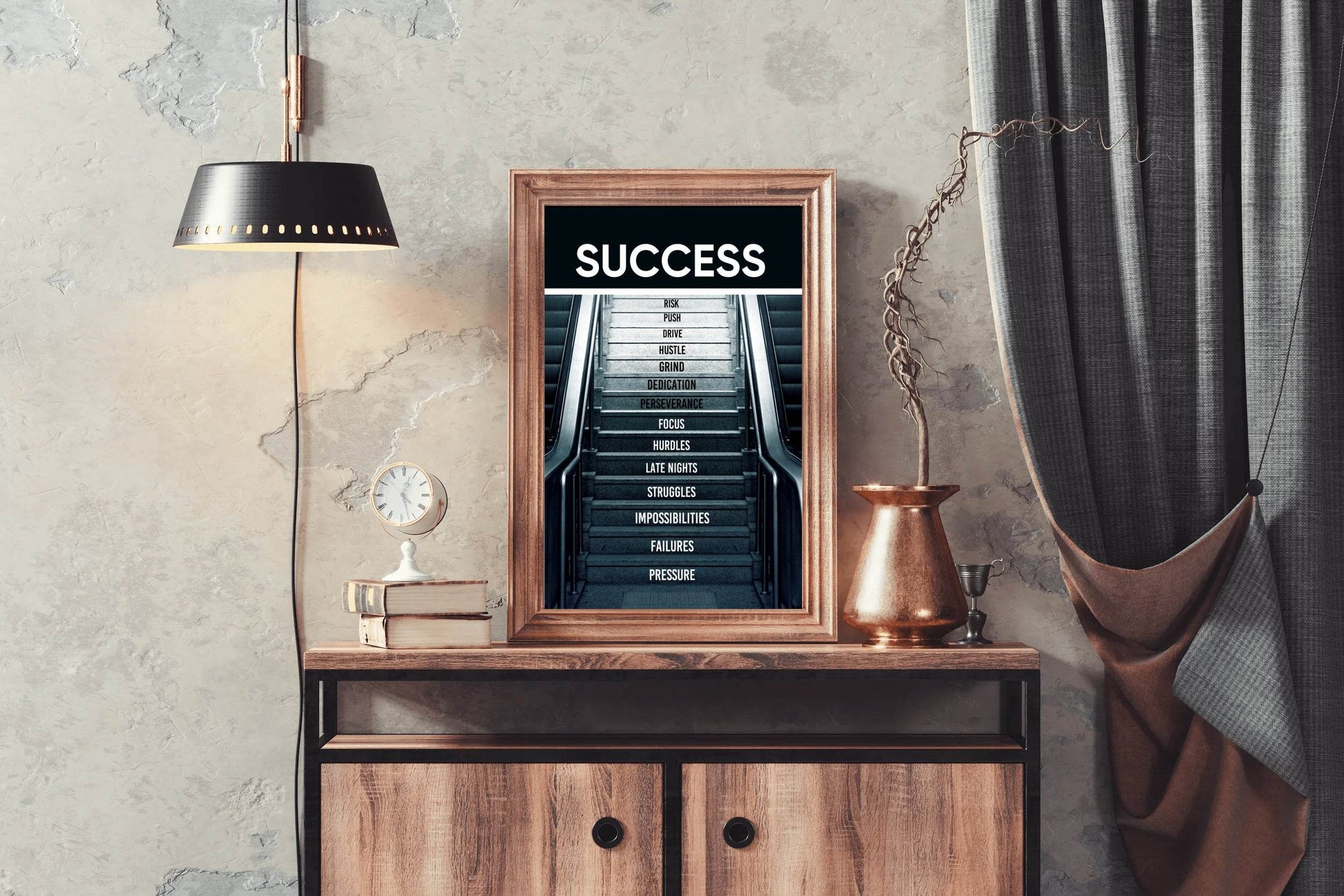Success Path Motivational Quote Wall Art - beink online art store