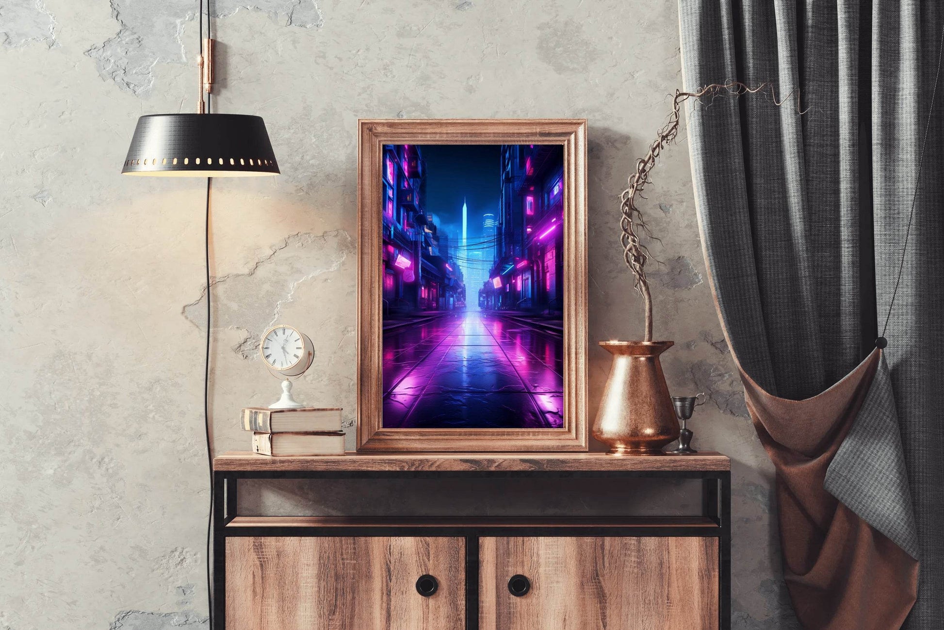 Neon City Wall Art - beink online art store