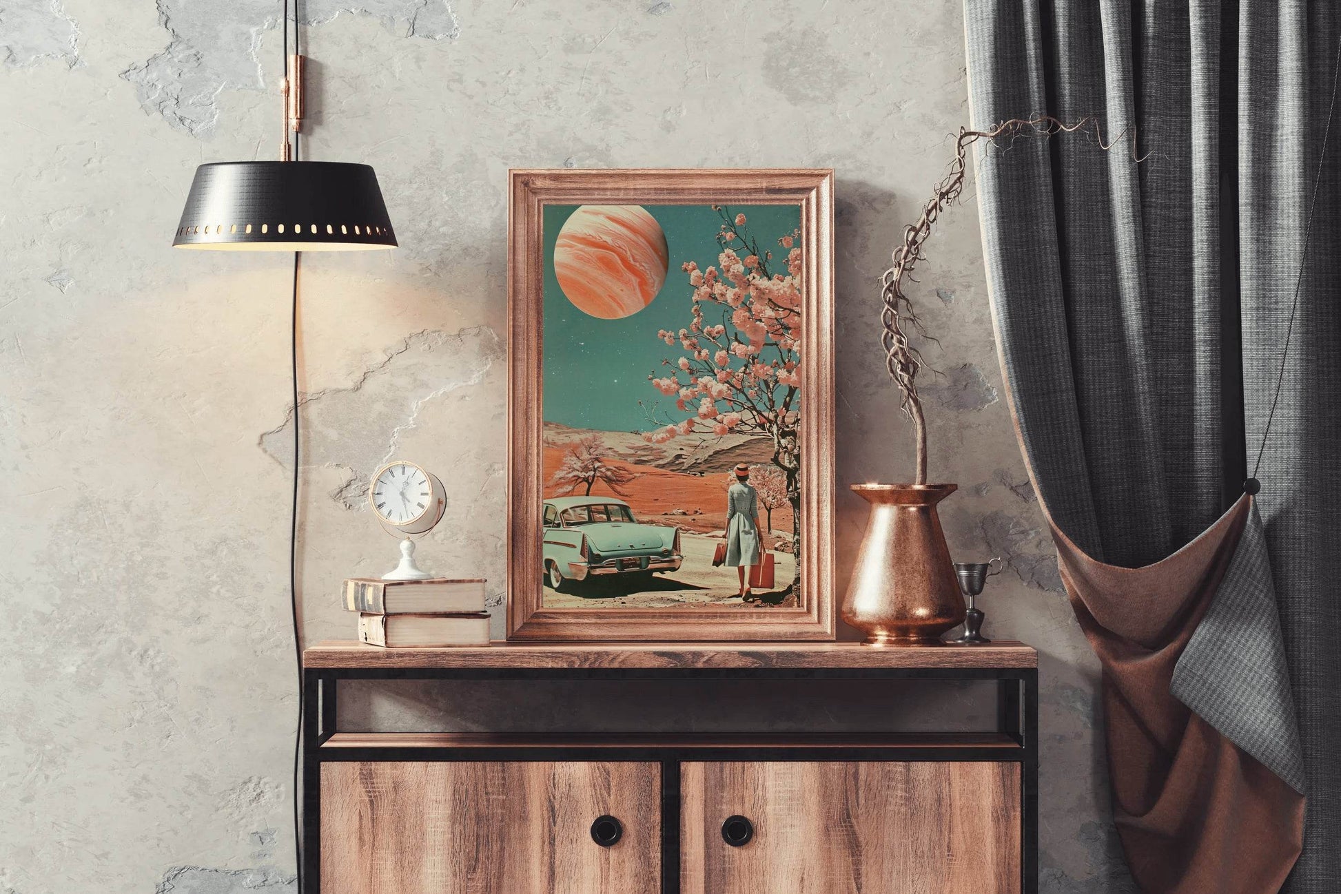 The Classic View of Life in Space Wall Art - beink online art store