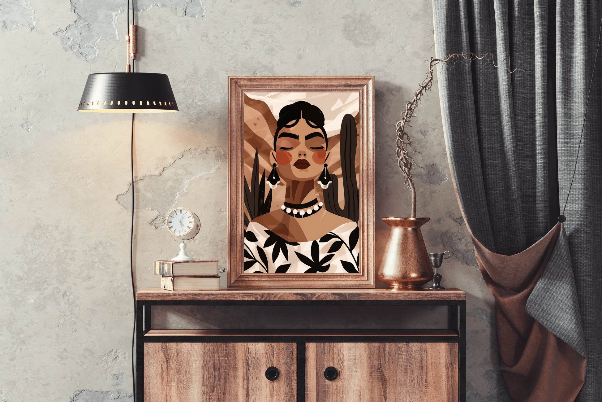 Painting of Fashionable African Women Wall Art - beink online art store