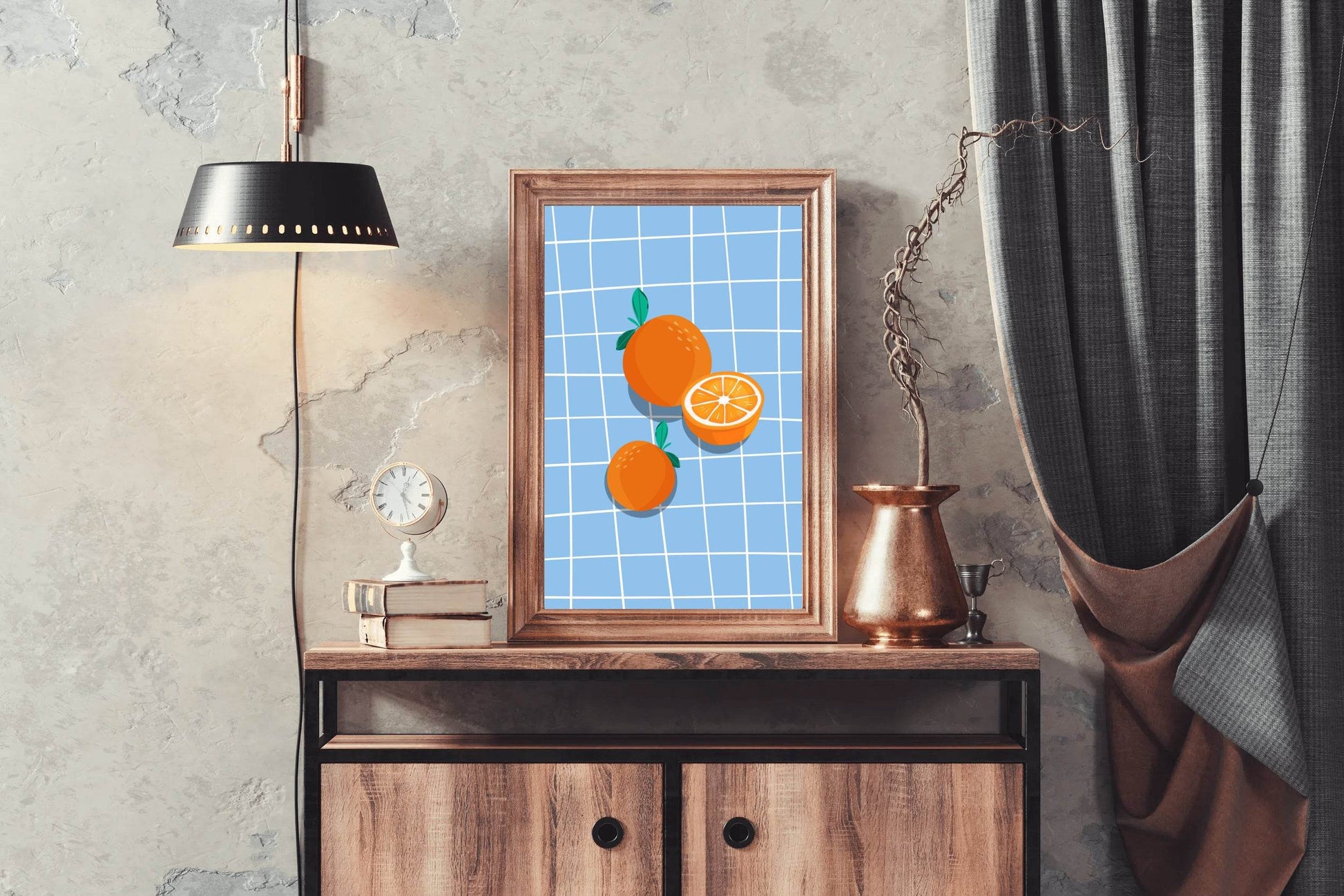 Orange Fruit Painting Wall Art - beink online art store