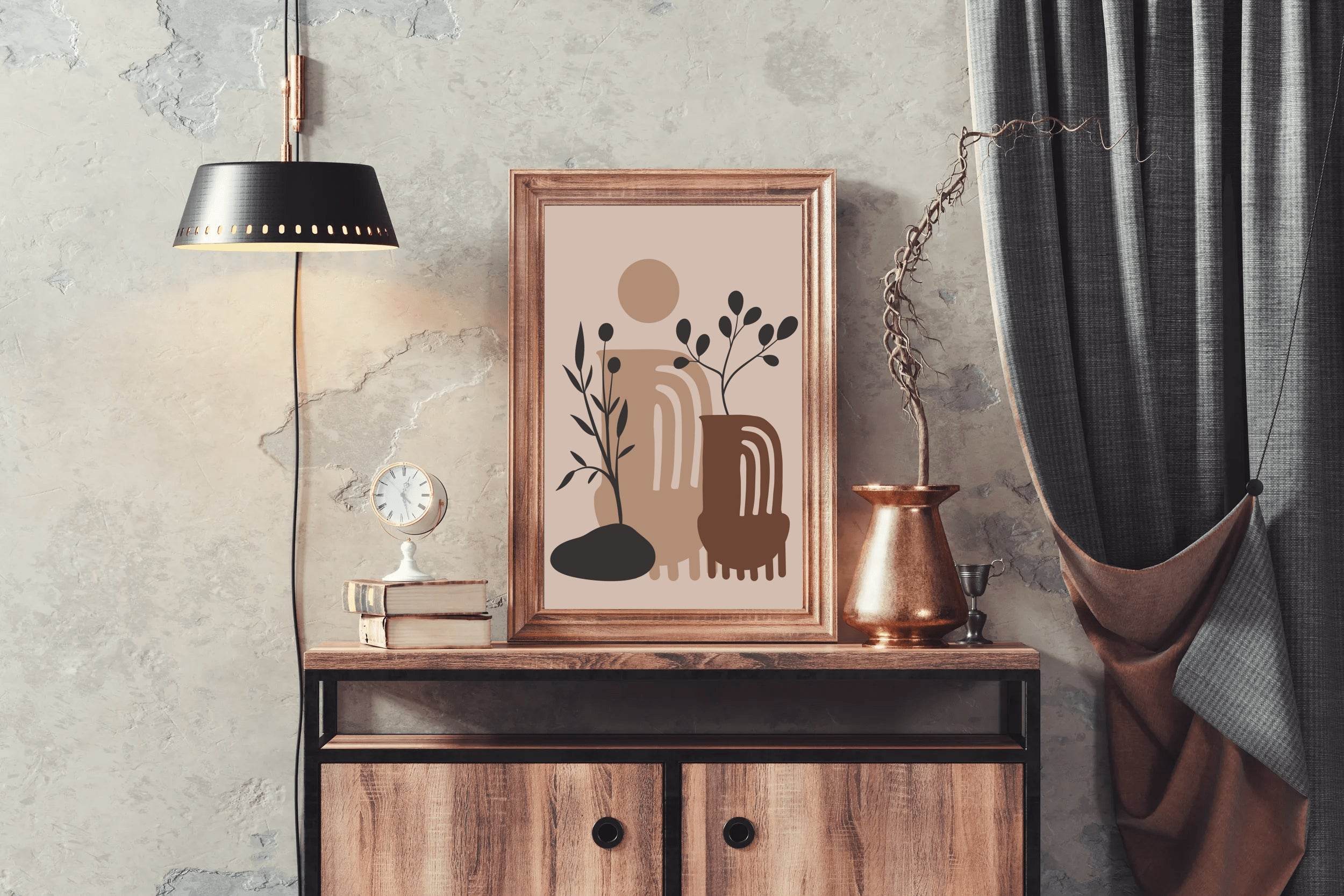 Oak Leaves Wall Art - beink online art store