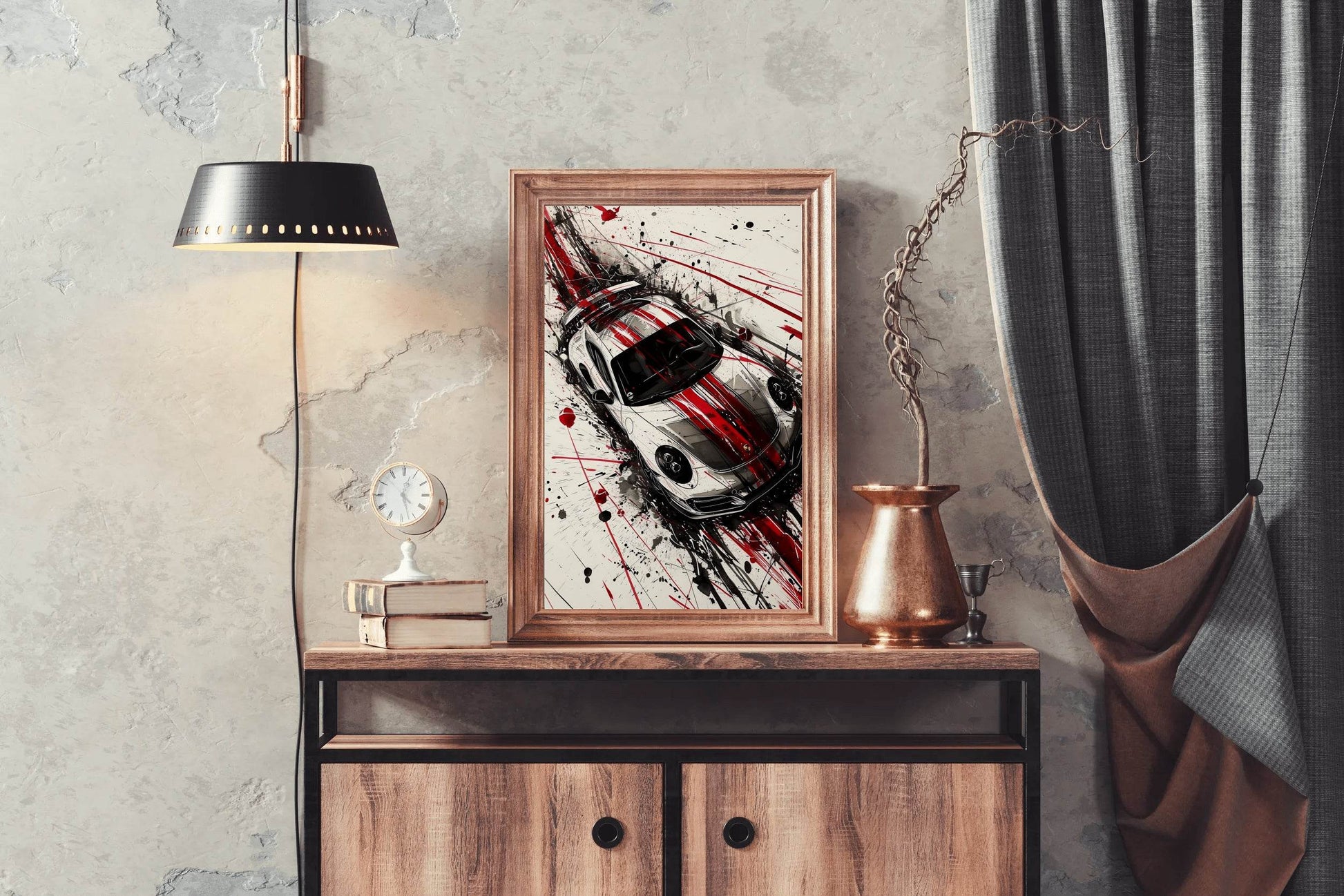 Porsche 911 Hyper-Real Wall Art - beink online art store