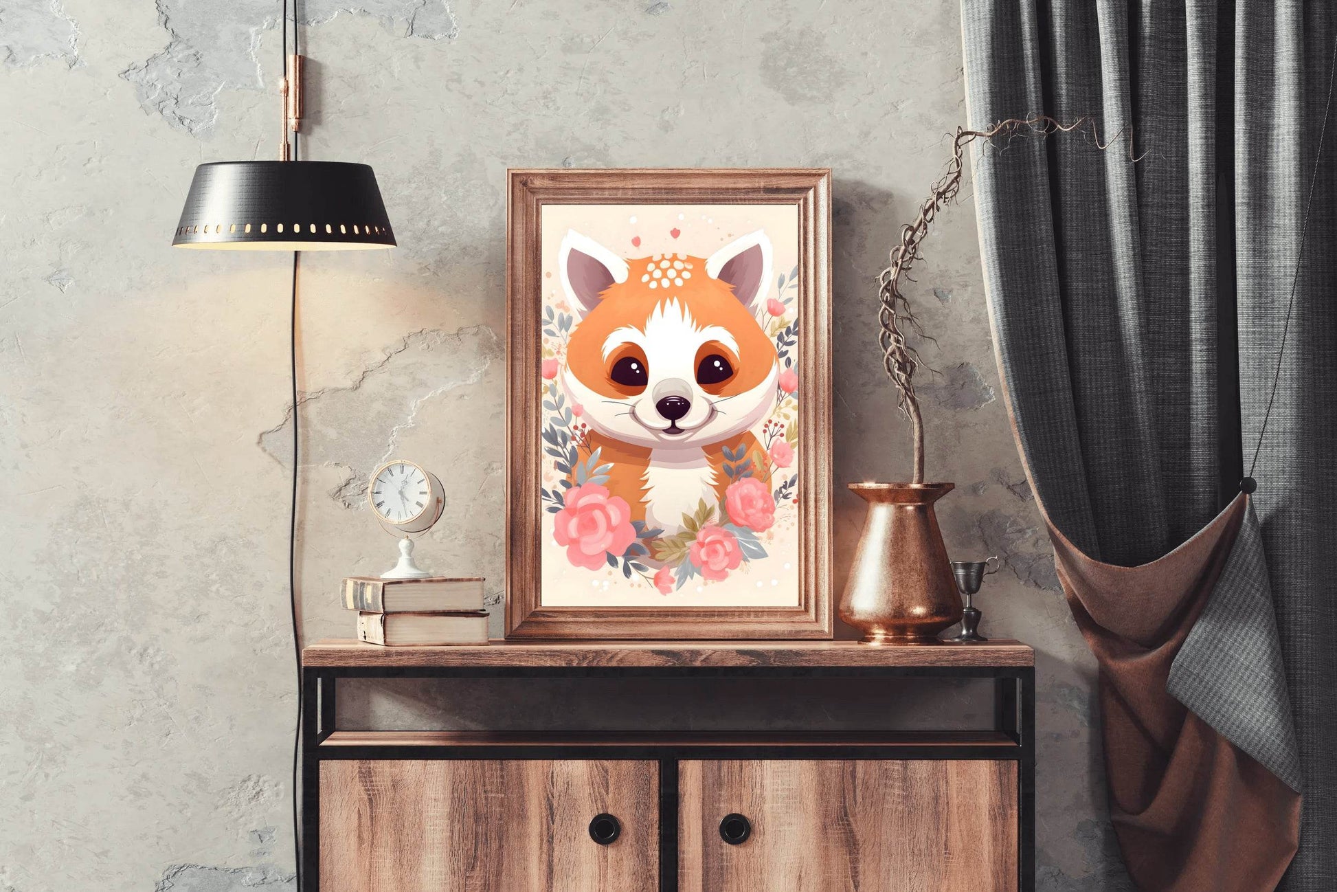 Cute Red Panda Illustration - beink online art store