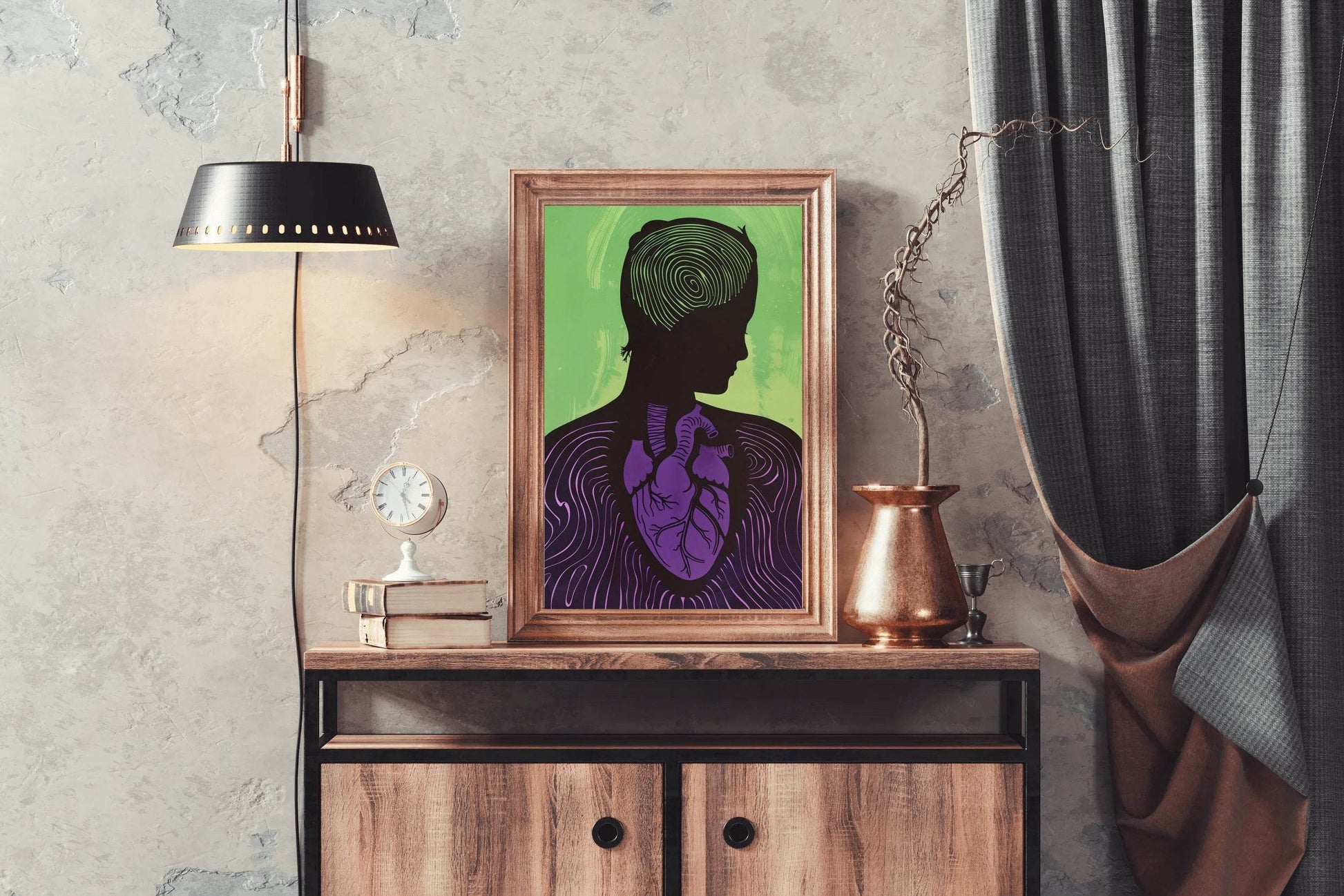 Conquered Heart Painting Wall Art - beink online art store