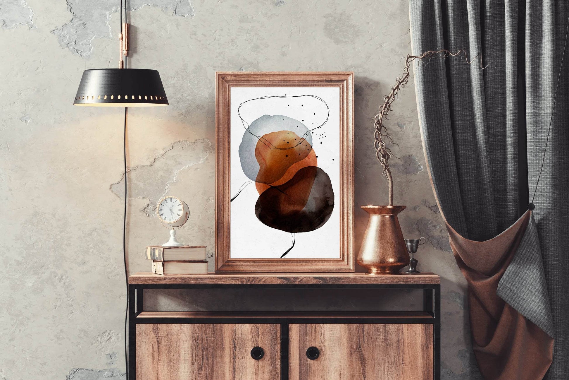 Boho Water Paint Abstract Wall Art - beink online art store