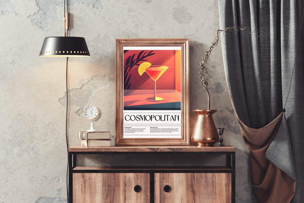 Cosmopolitan Cocktail Wall Art - beink online art store