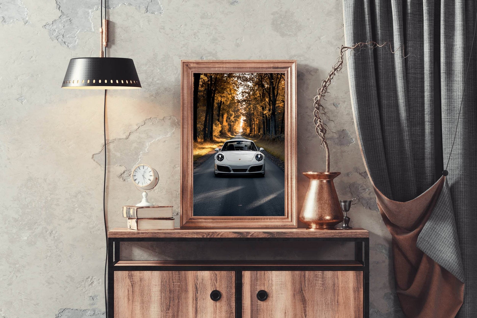Porsche Carrera White Wall Art - beink online art store