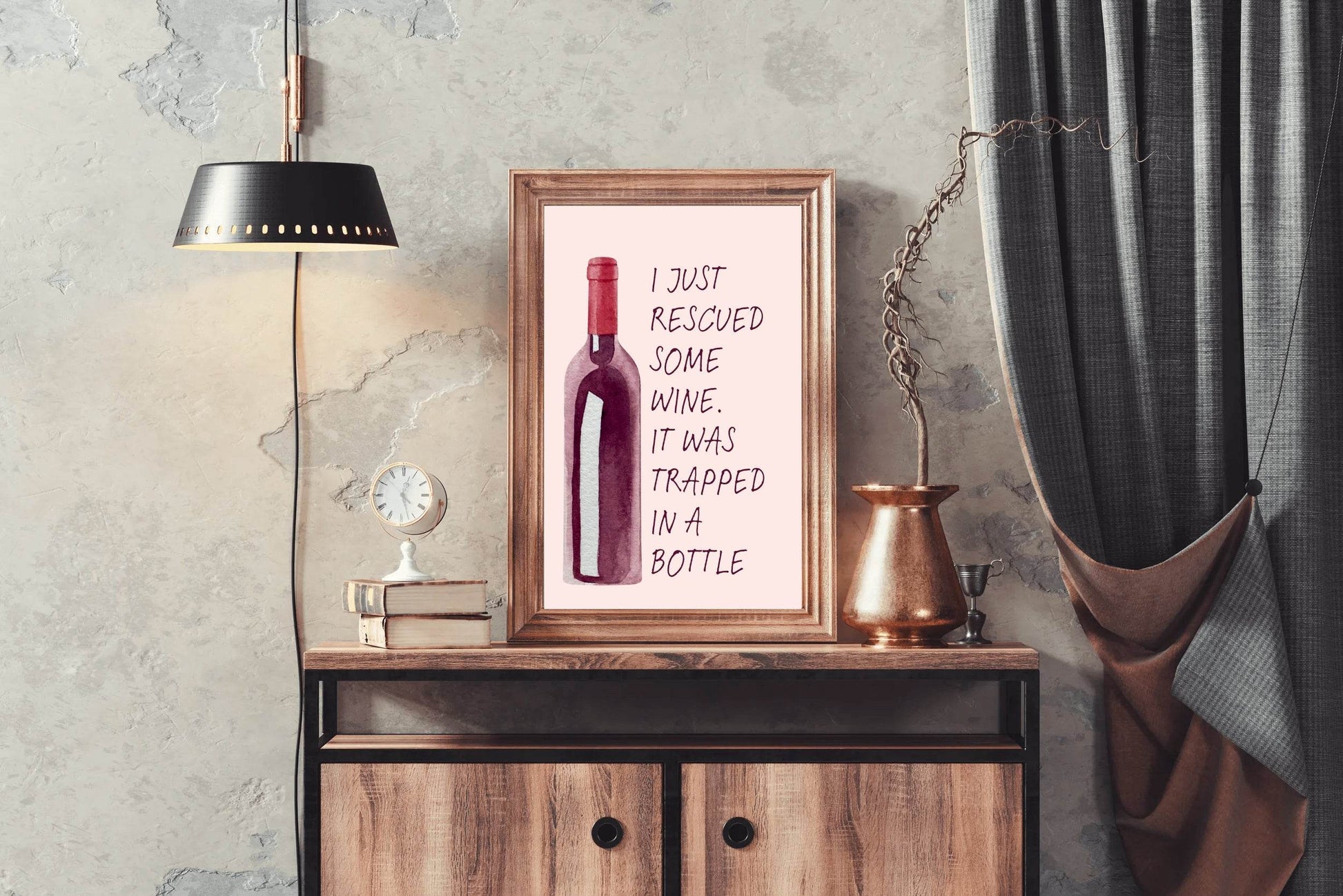 Old Wine Bottle Wall Art - beink online art store