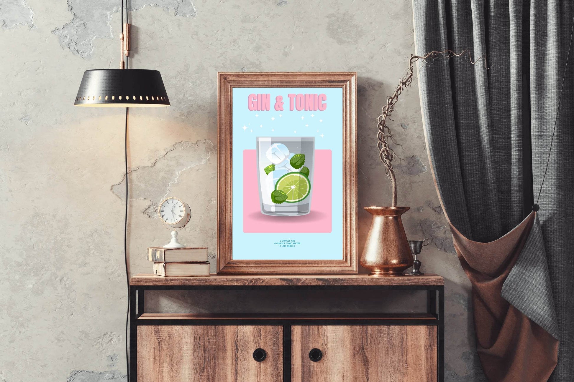 Gin Tonic Wall Art - beink online art store