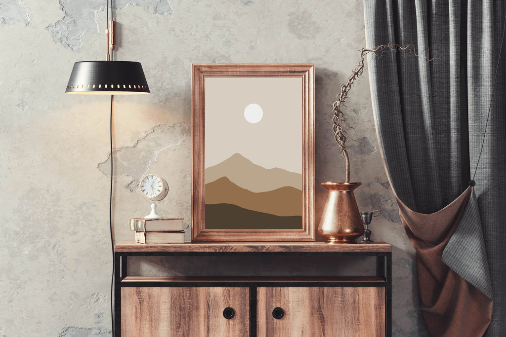 Abstract Mountain Painting ArtWork - beink online art store