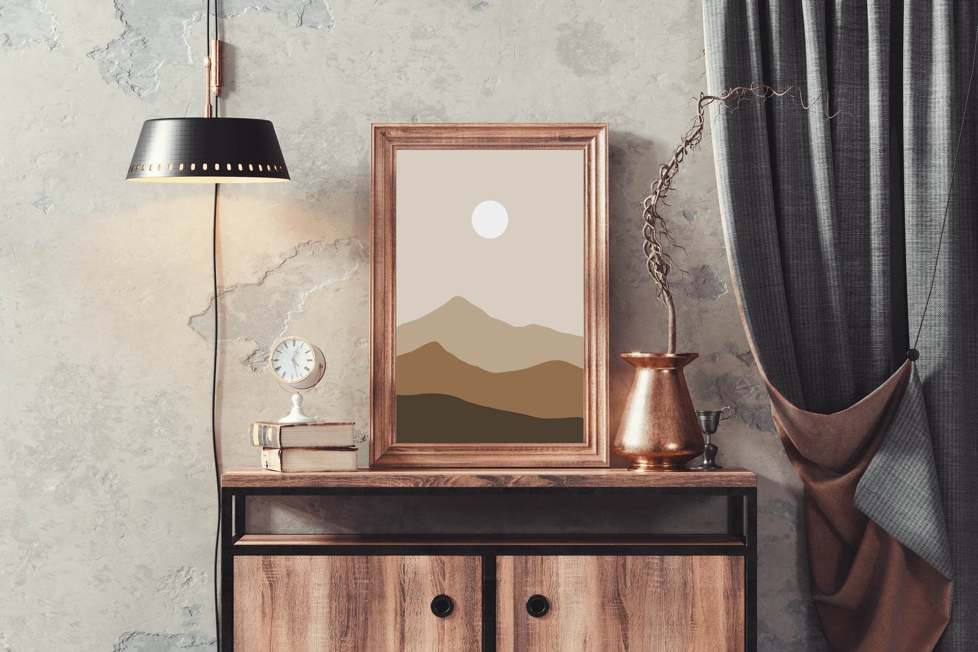 Abstract Mountain Painting ArtWork - beink online art store