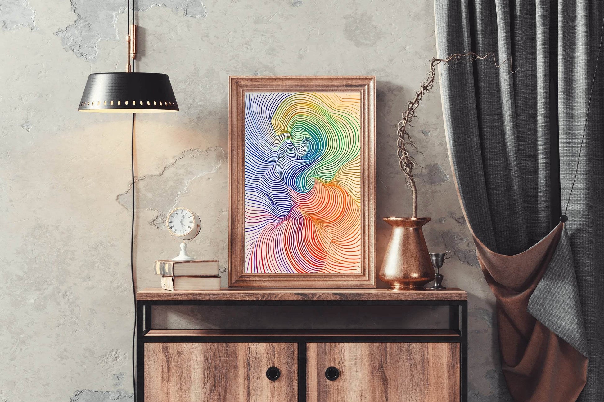 Multicolor Generated Patterns Digital Art - beink online art store