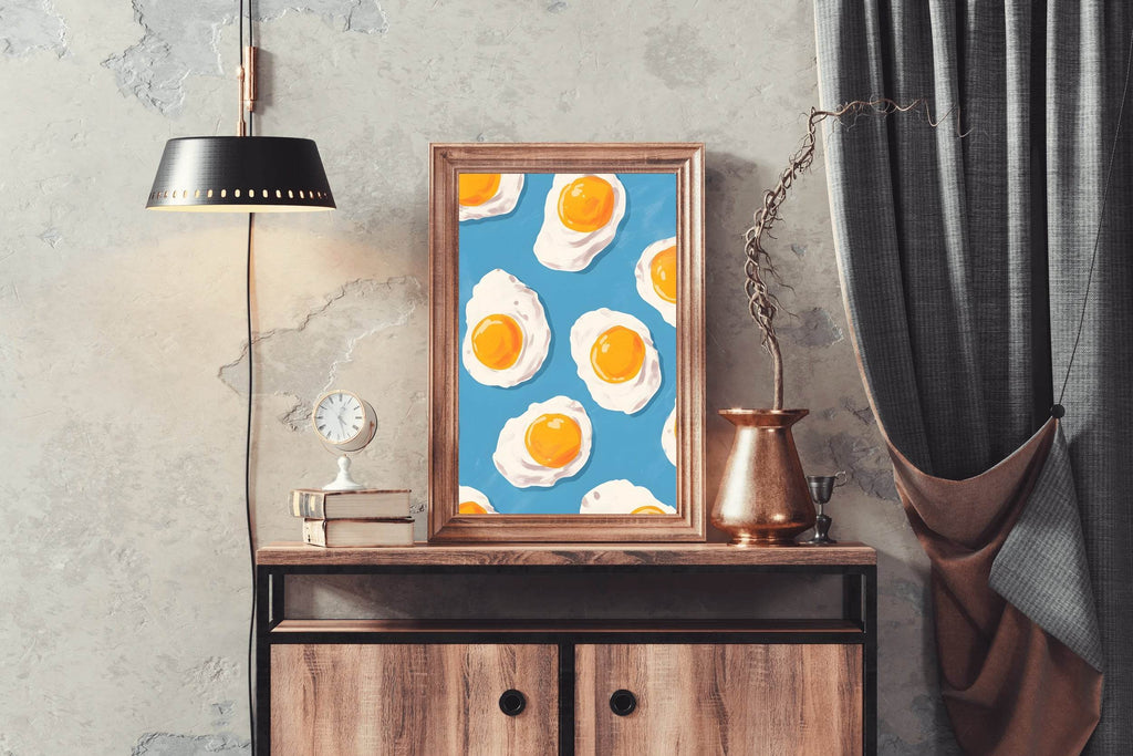 Fried Eggs Painting Digital Art - beink online art store