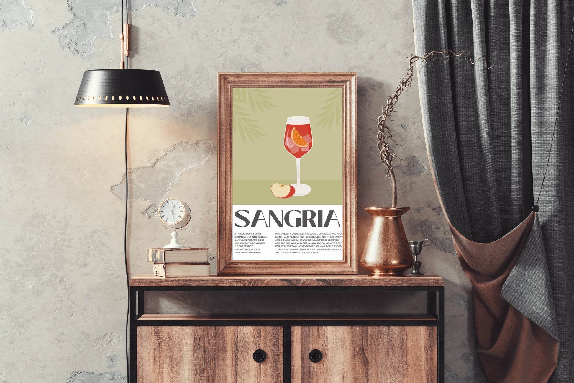 Traditional Red Sangria Wall Art - beink online art store