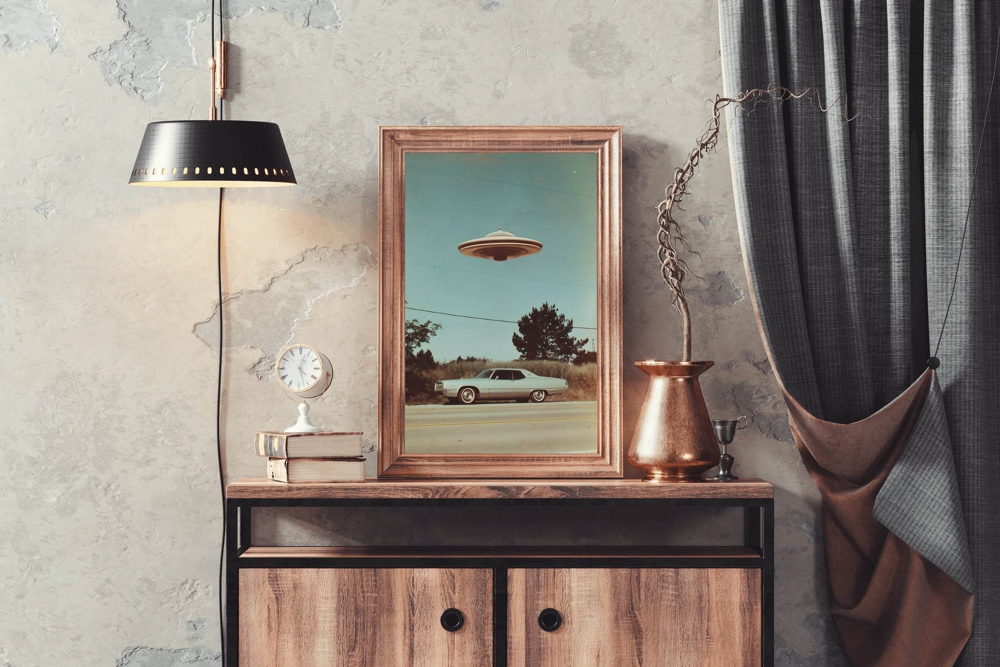 Aliens In The Car American Wall Art - beink online art store