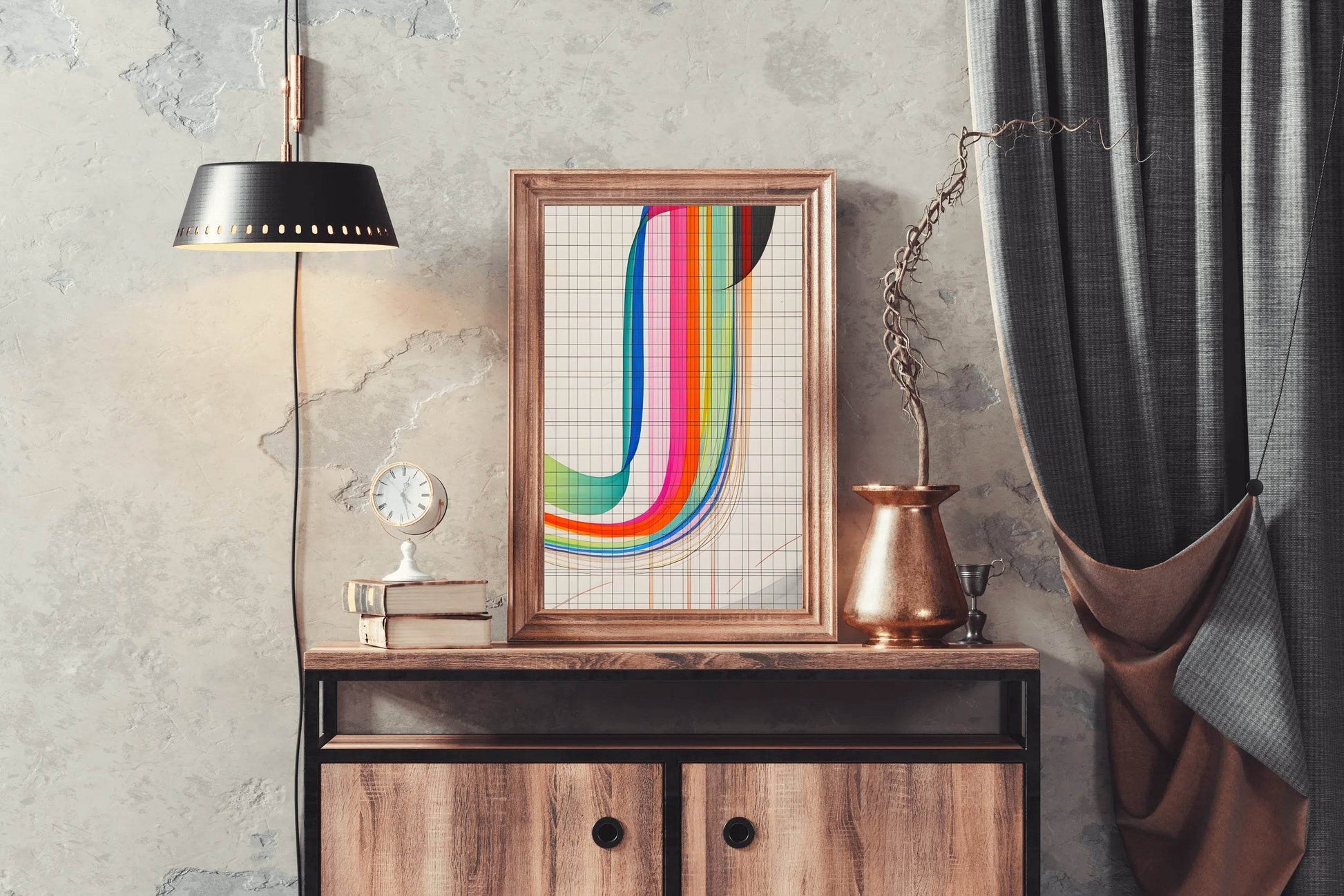 Rainbow Currents Digital Art - beink online art store