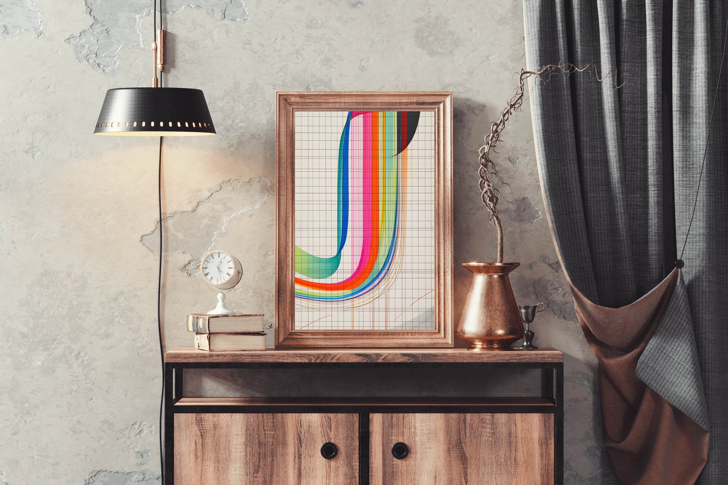 Rainbow Currents Digital Art - beink online art store