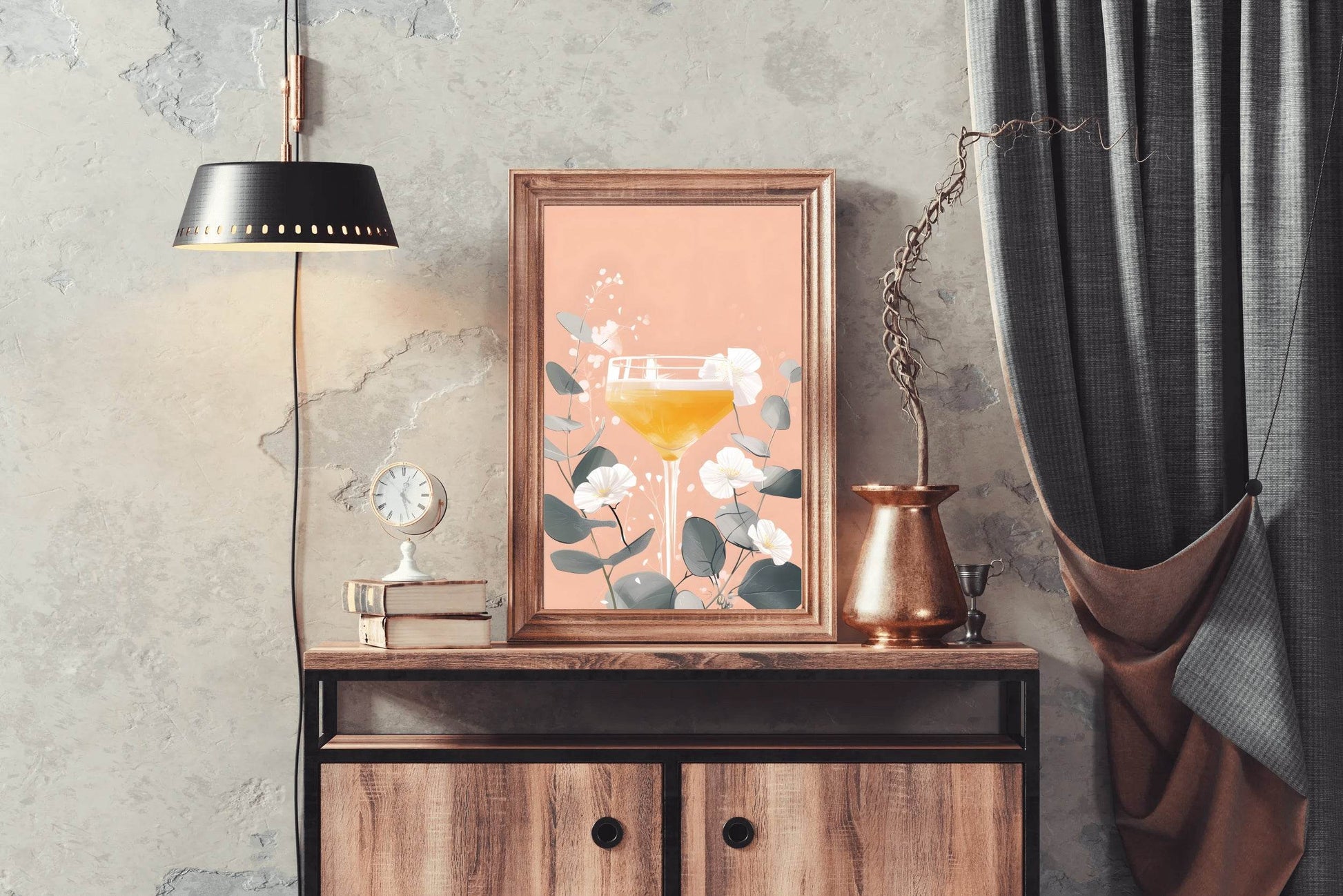 Glass of Orange Juice Wall Art - beink online art store